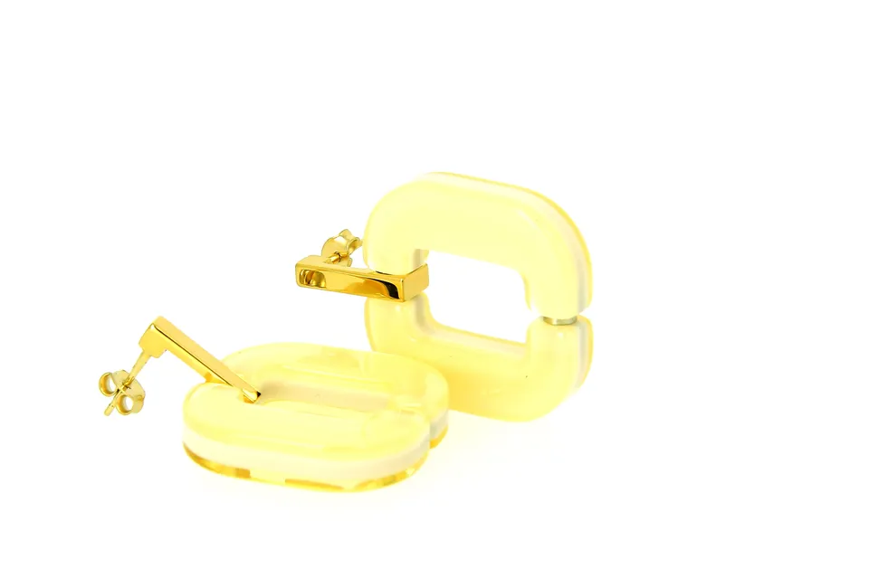Xavier Derome BO 01 C268 boucles d'oreilles acétate