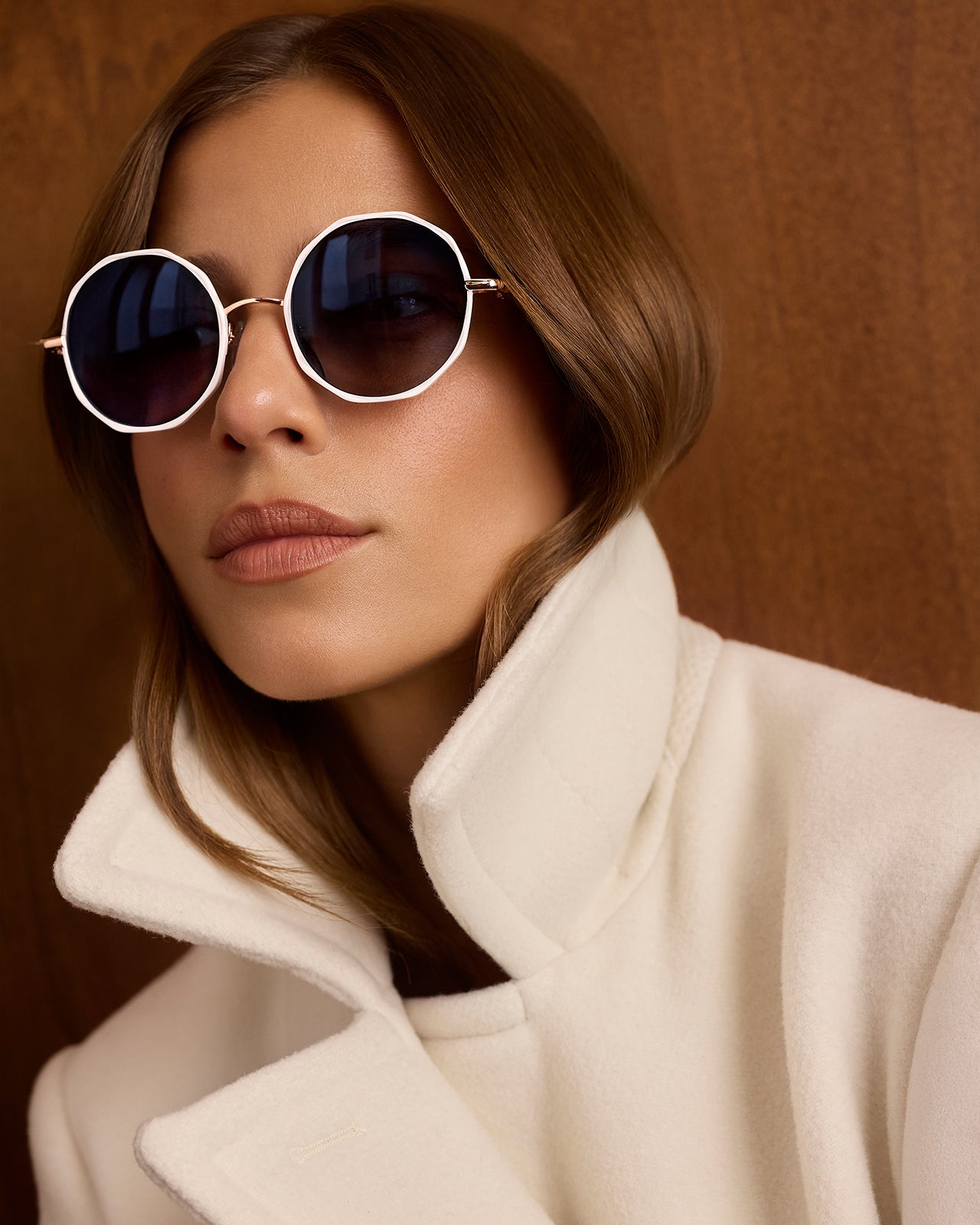 Clémence & Margaux Moonlight lunettes de soleil doré polarisé