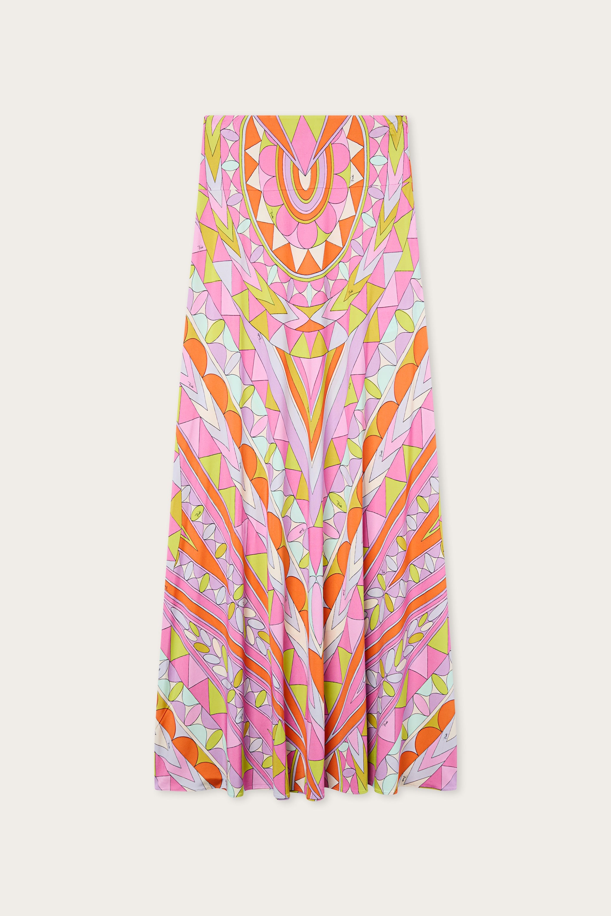 Emilio Pucci Manuba jupe longue satin multicolore