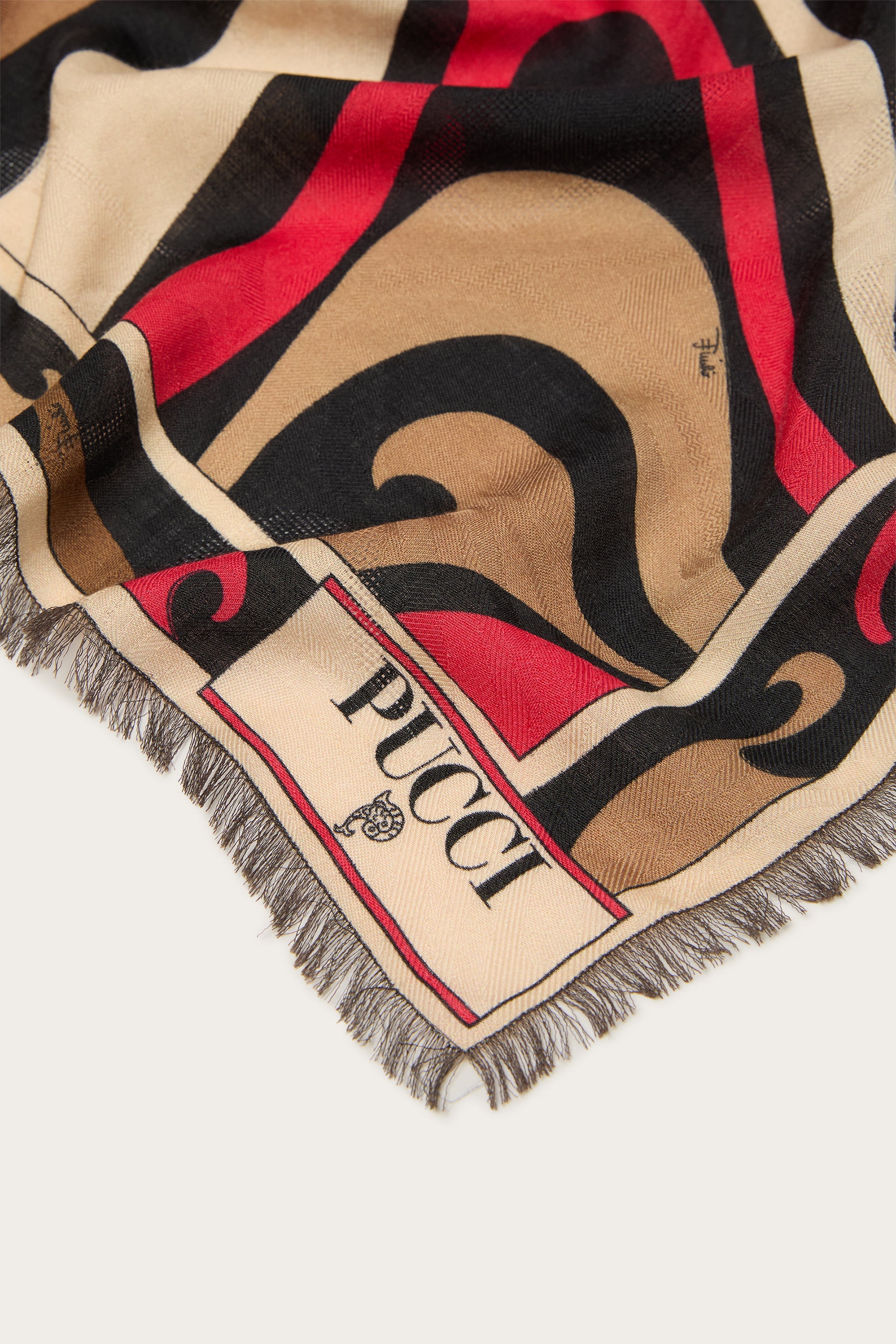 Emilio Pucci Silks pashmina soie noire or 120x120