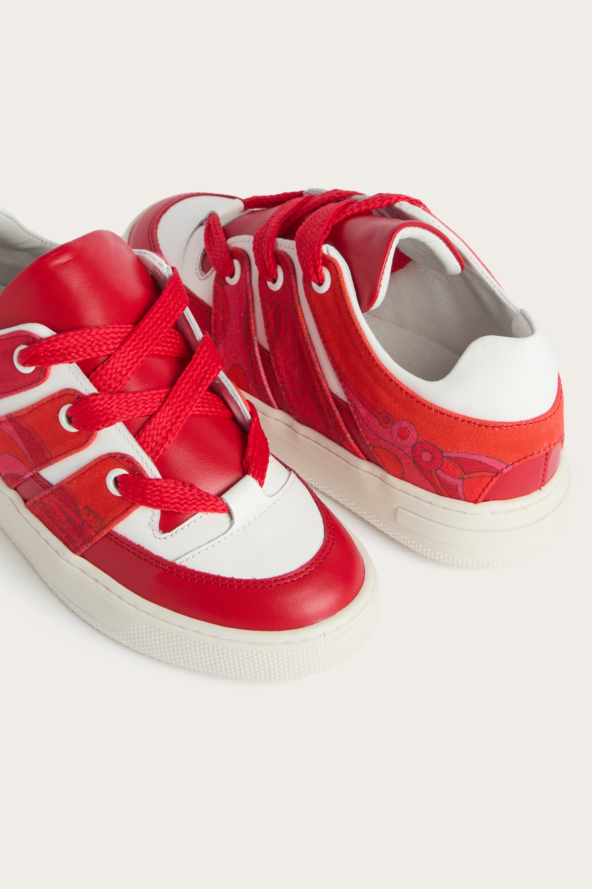 Emilio Pucci Stampa Orchidee sneakers fille fuxia rouge
