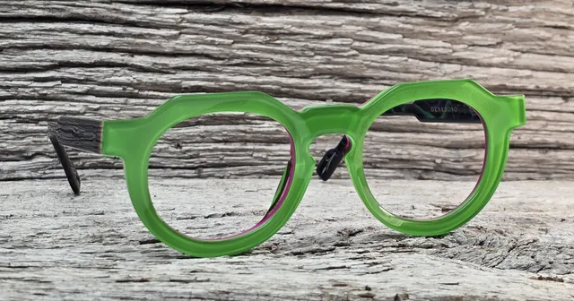 Xavier Derome Generoso C297 monture verte ronde