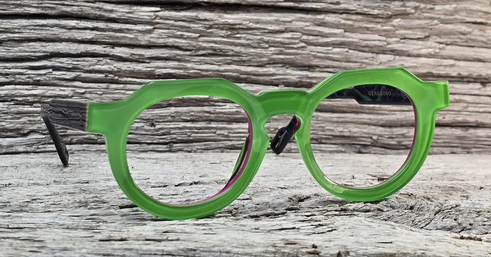 Xavier Derome Generoso C297 monture verte ronde