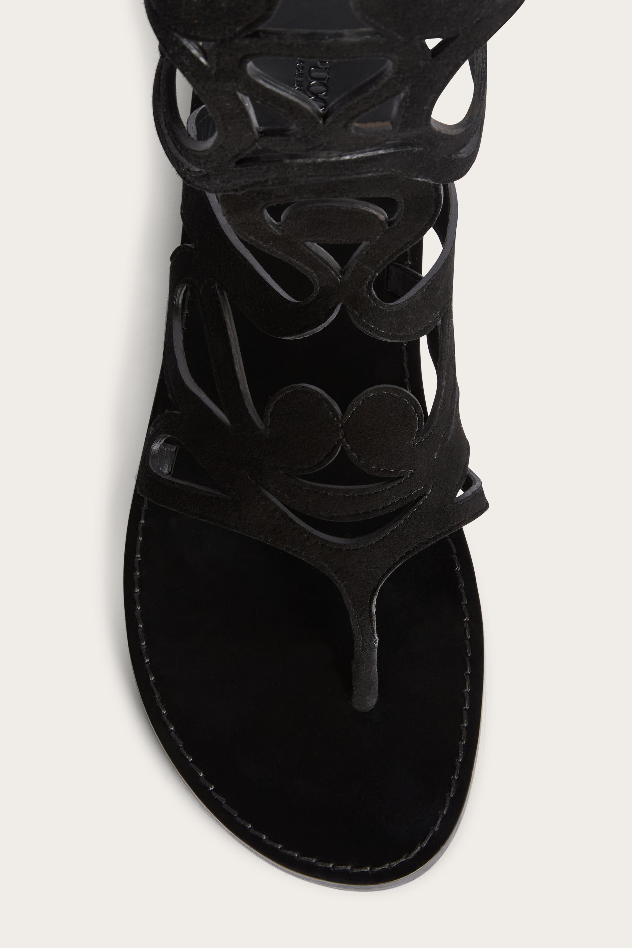 Emilio Pucci Sandali Gladiatore Sandales Noir Cuir