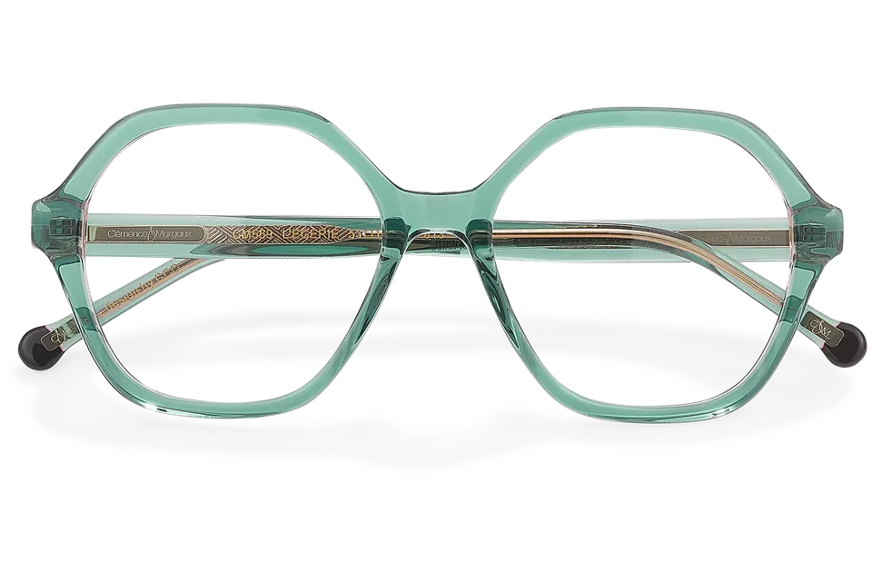 Clémence & Margaux L'Egérie lunettes de vue Noir & Ecaille hexago
