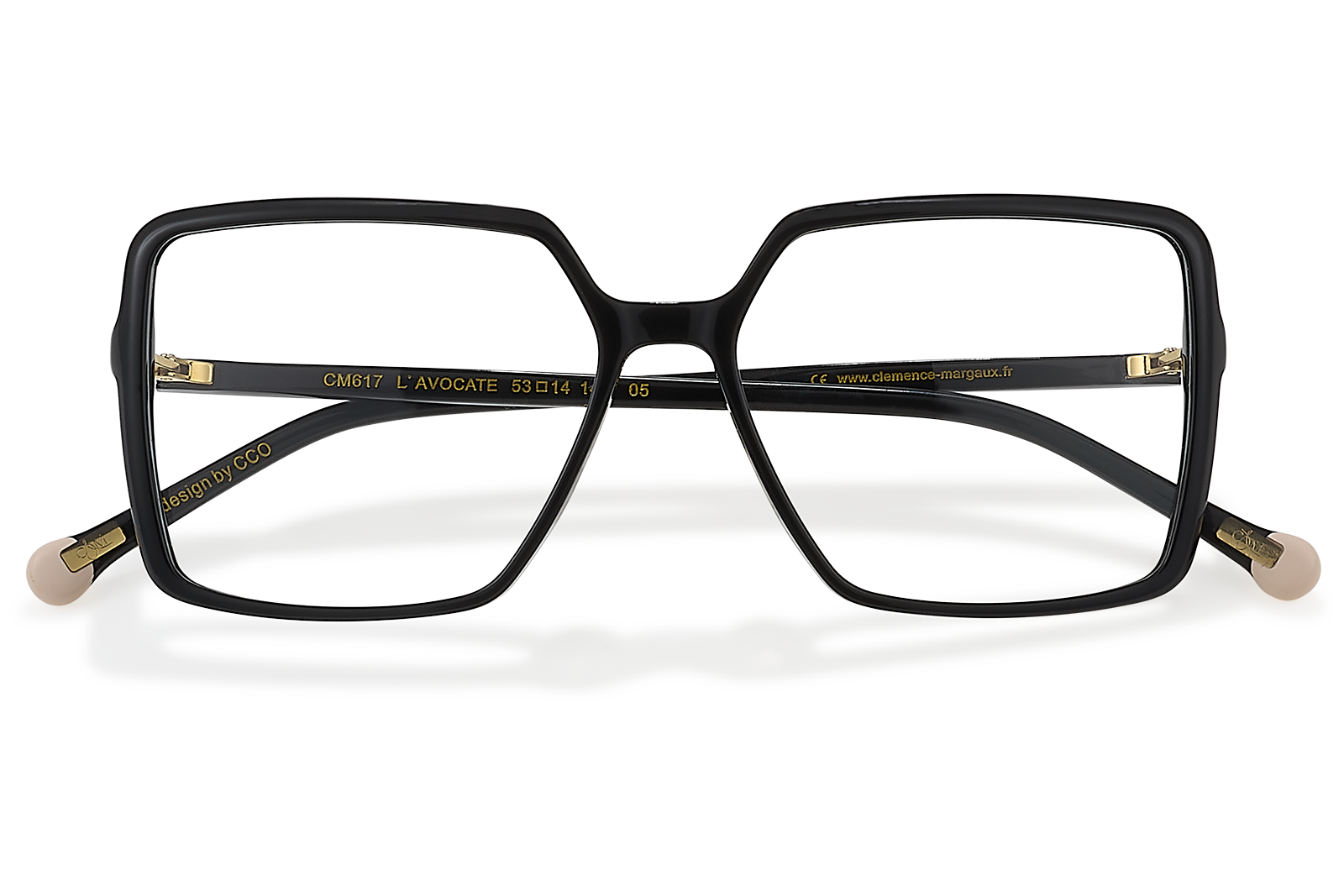 Clémence & Margaux Optiques L'Avocate lunettes de vue Noir carrée