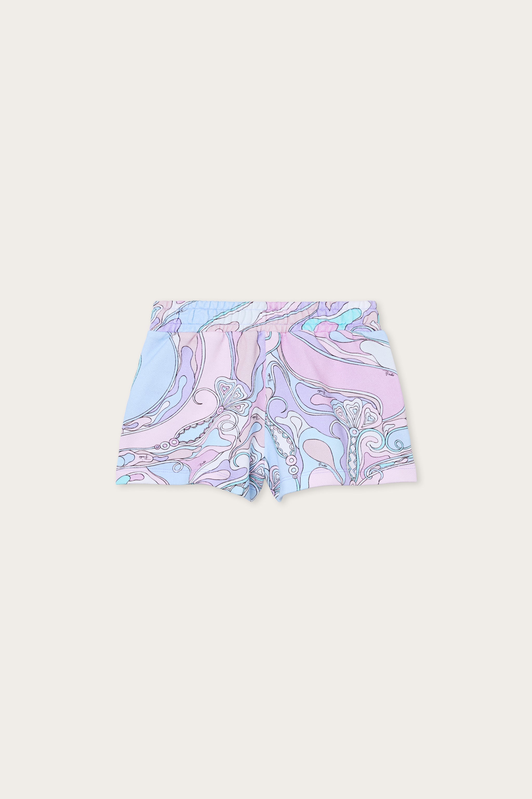 Emilio Pucci Junior Shorts jersey coton rose orchidee enfant