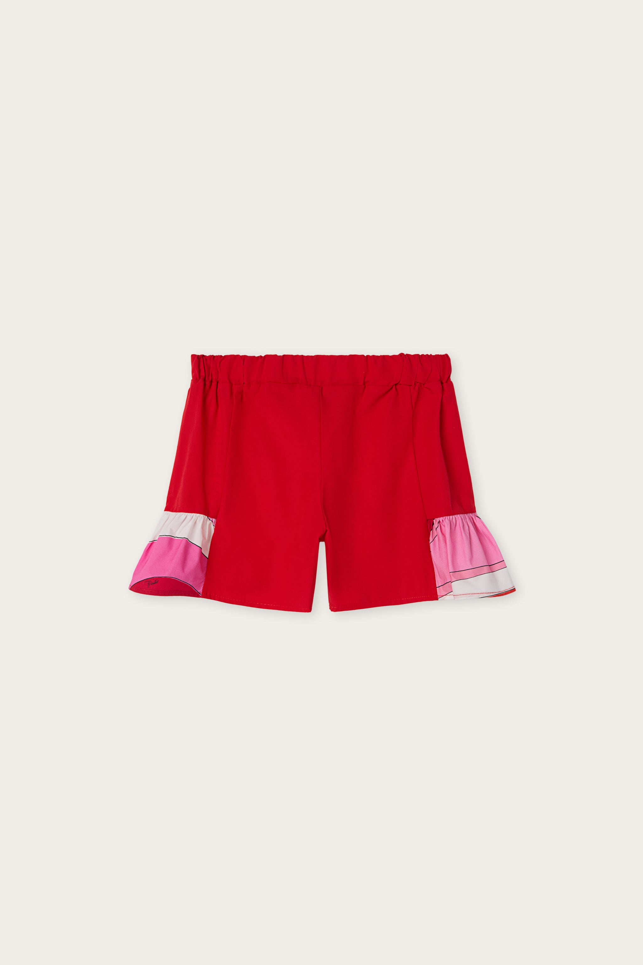 Emilio Pucci Short Bébé Coton Rouge 36M