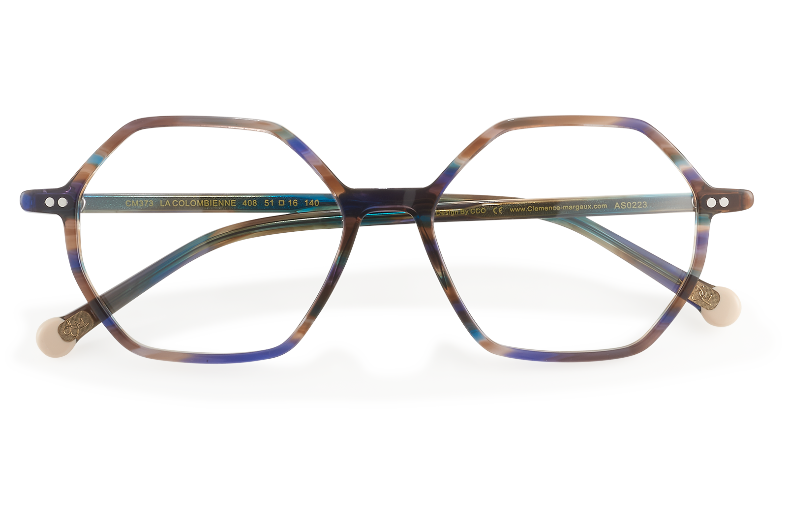 Clémence & Margaux Optiques La Colombienne lunettes de vue Noir & Rose