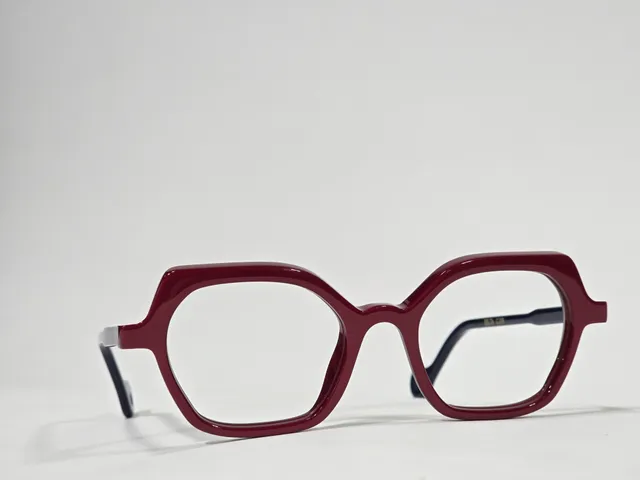 Xavier Derome Delta C219 monture hexagonale bordeaux
