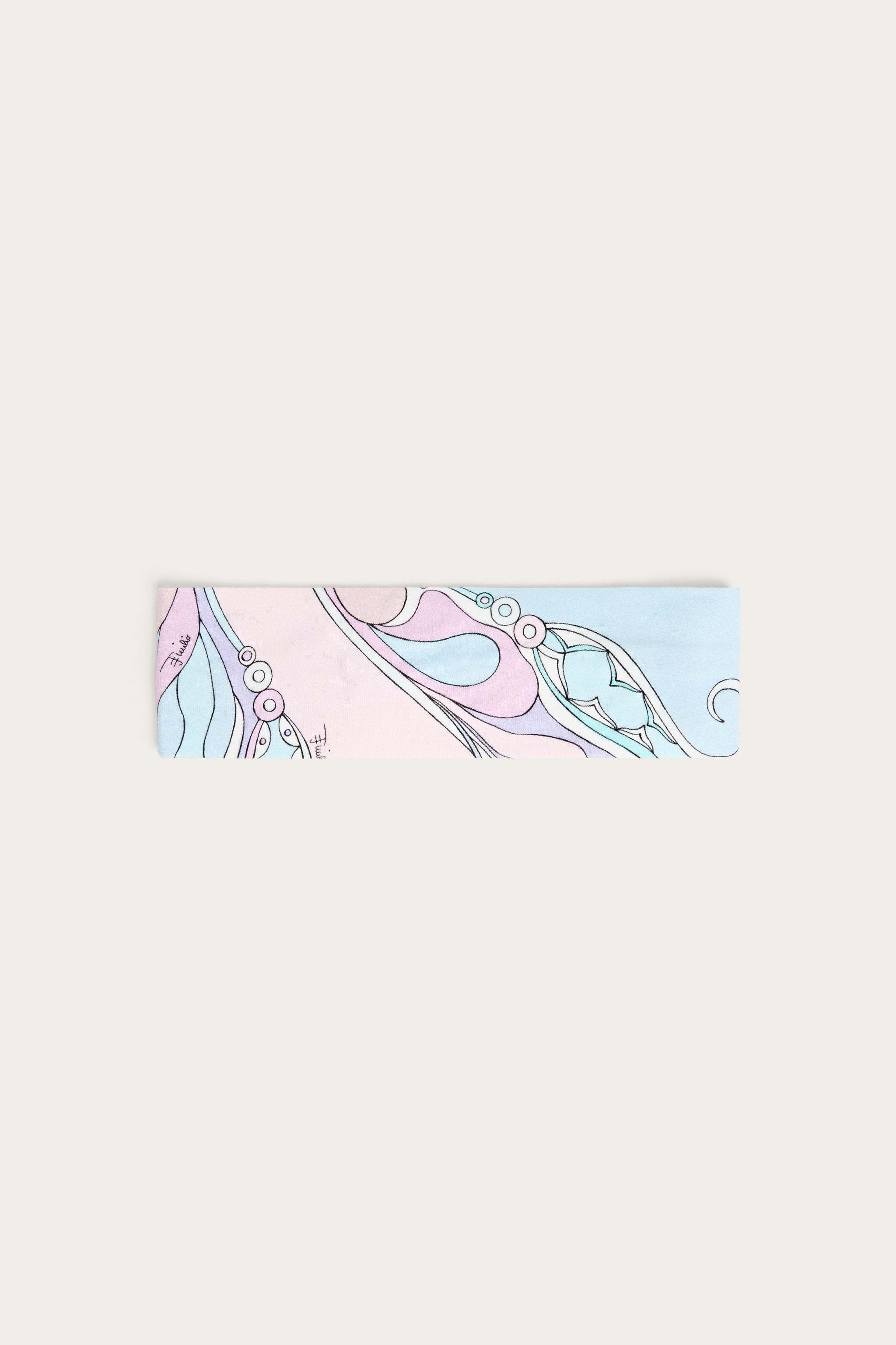 Emilio Pucci Orchidee Bandeau Cheveux Rose Coton Enfant