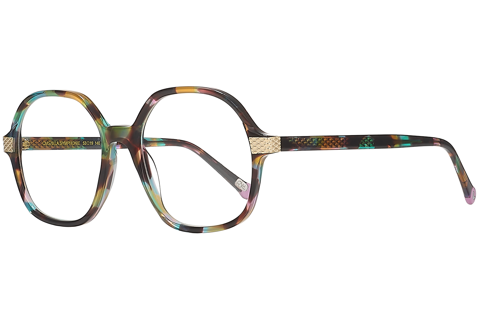 Clémence & Margaux La Symphonie lunettes de vue tonneau Ecaille Colorée