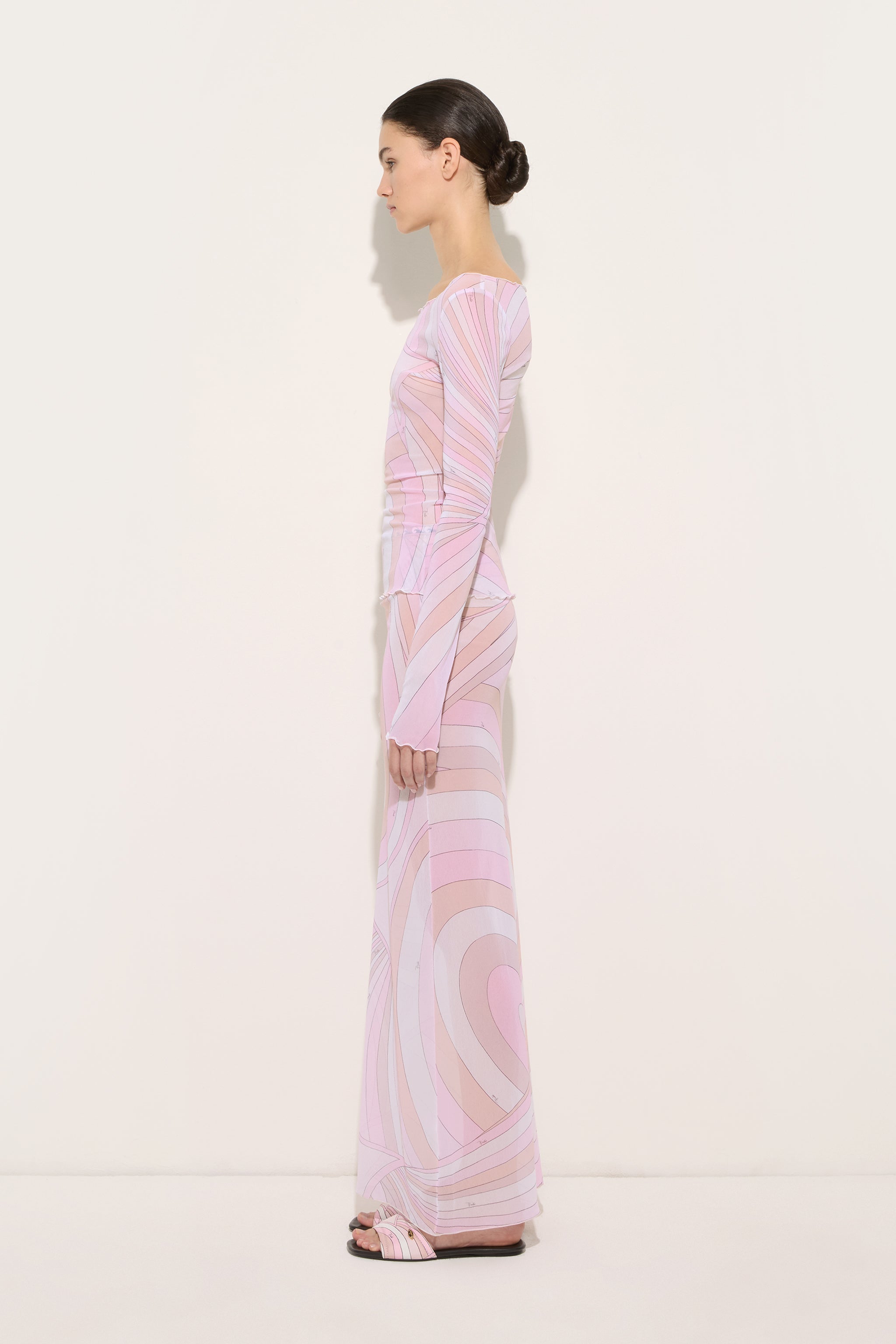 Emilio Pucci SKIRTS Gonna Tulle Iride jupe rose nude