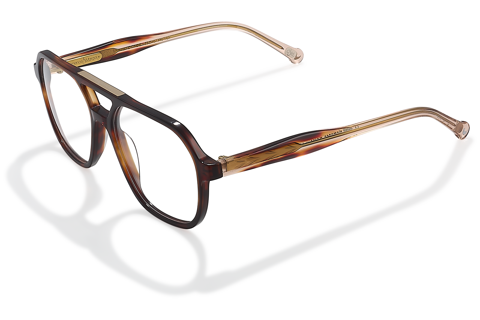 Clémence & Margaux La Vibe lunettes de vue noir écaille double pont