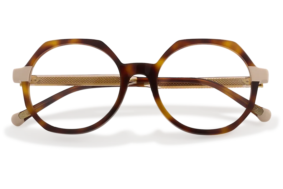 Clémence & Margaux La Trendy lunettes de vue ronde noir cristal