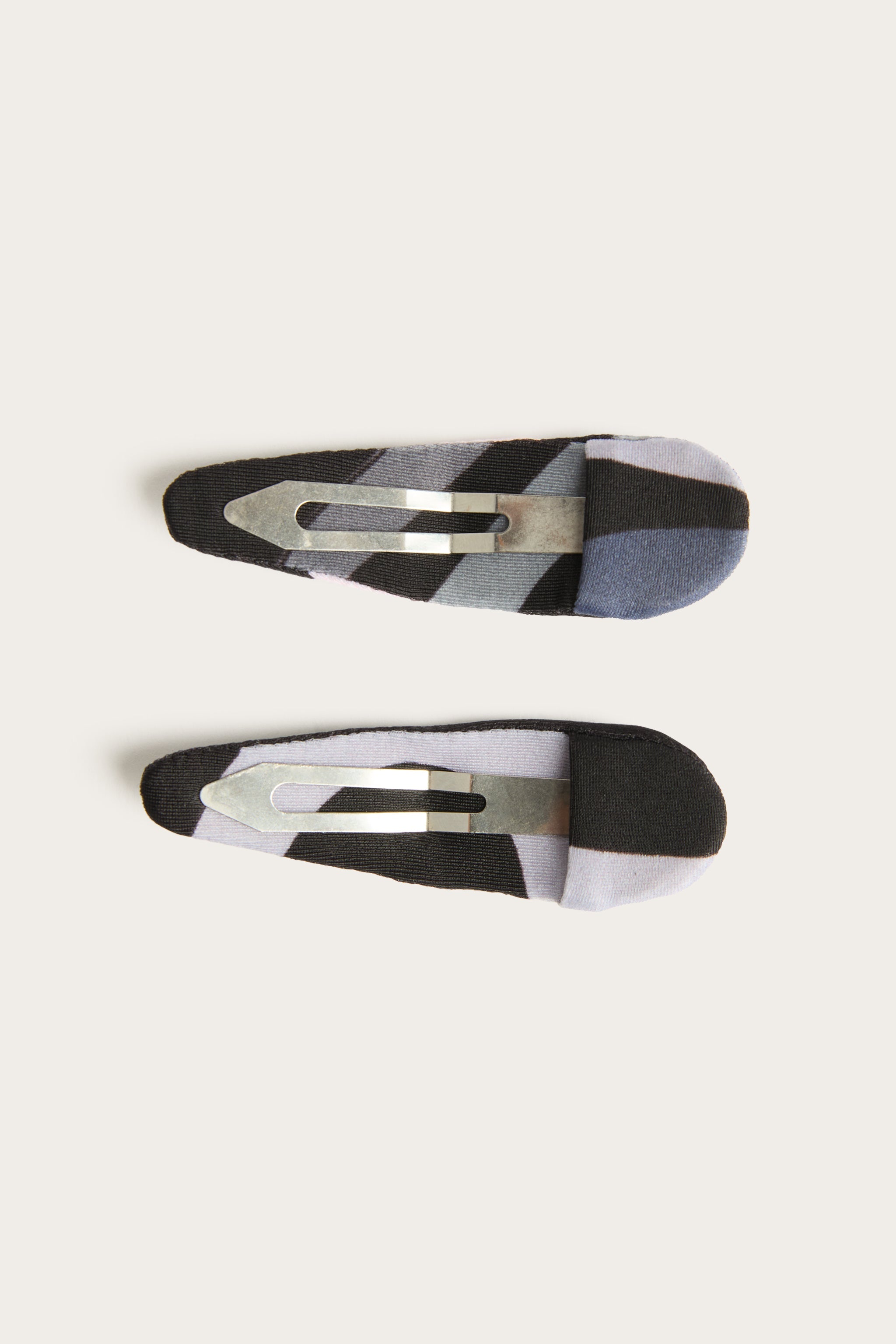 Emilio Pucci Marmo barrette cheveux noir rose lot 2