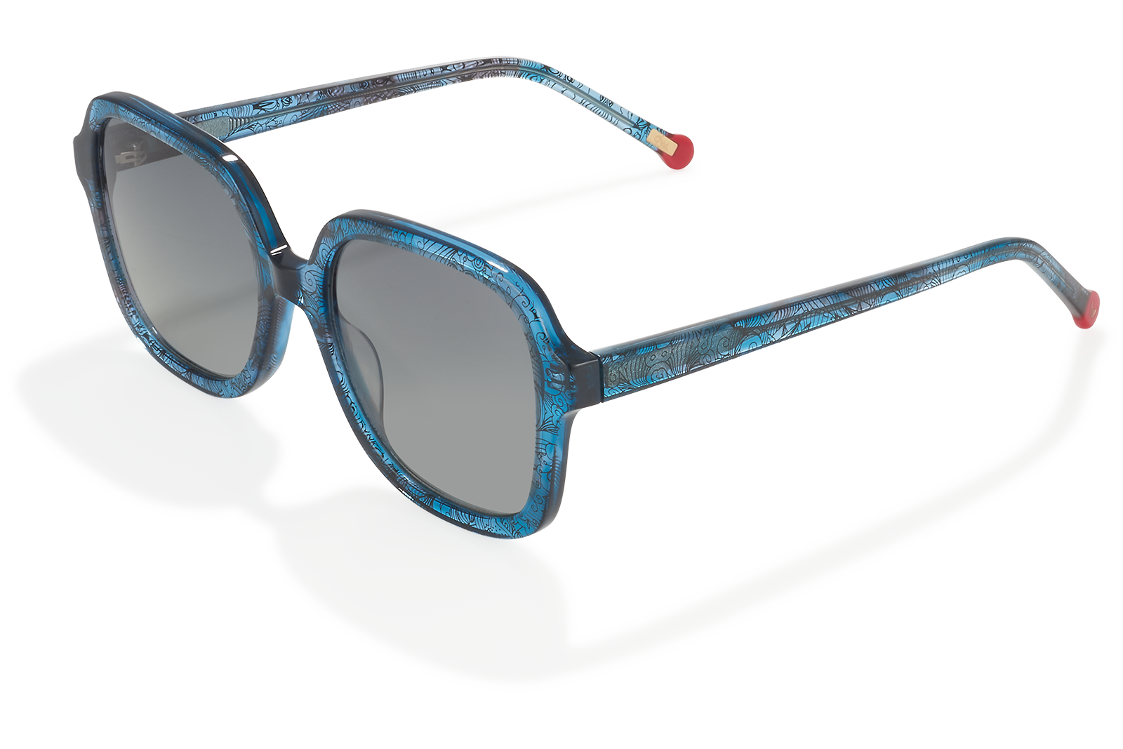 Clémence & Margaux La Cannoise lunettes de soleil Dentelle Bleue