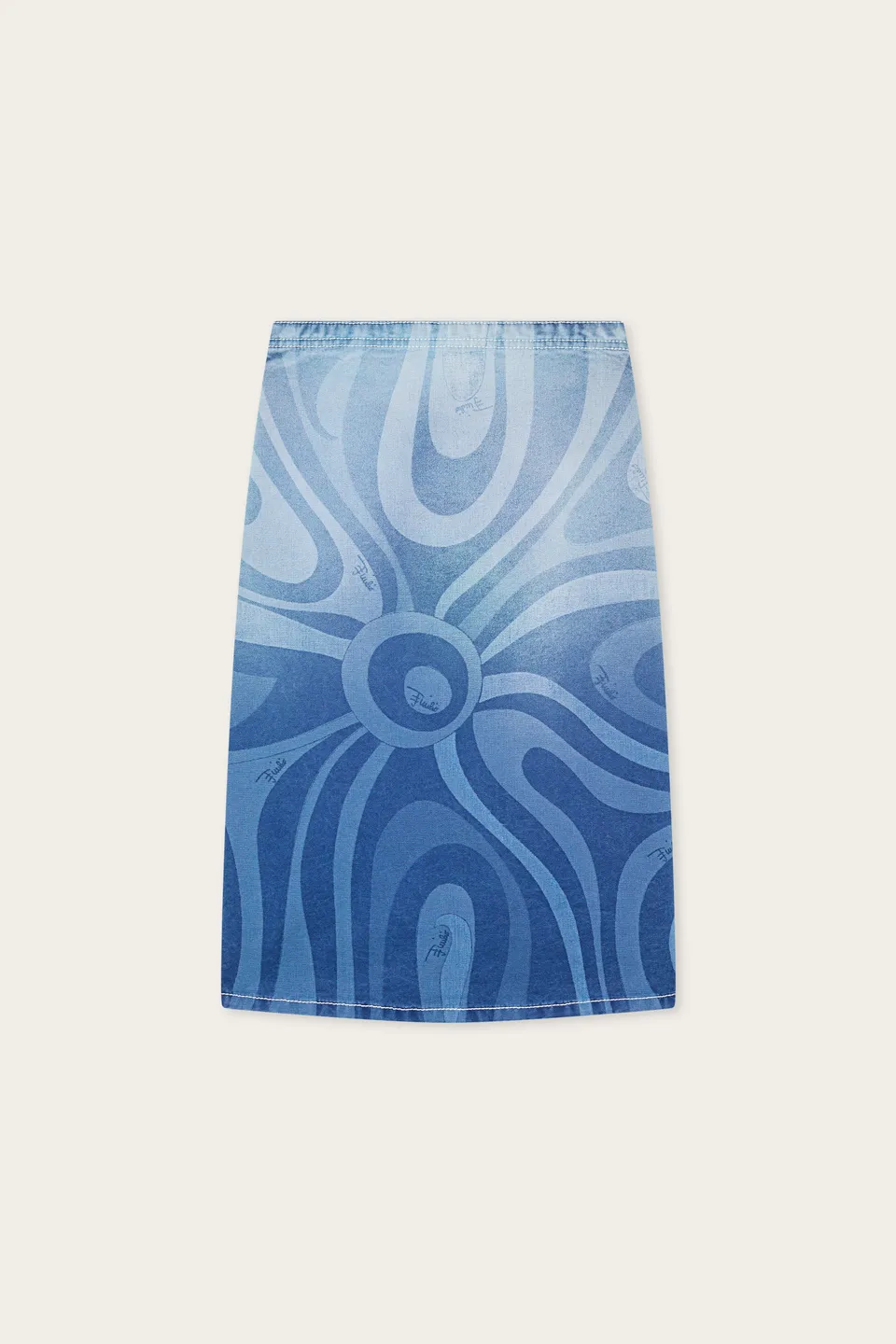 Emilio Pucci robe courte denim Marmo bleu coton