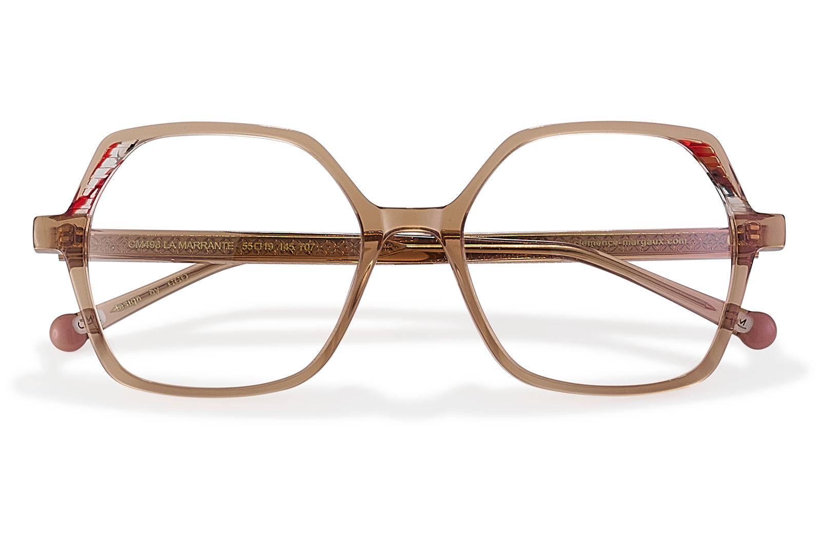 Clémence & Margaux La Marrante lunettes de vue rose nude
