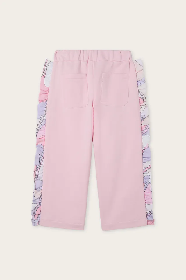 Emilio Pucci PANTS Joggers pantalon fille rose coton bio