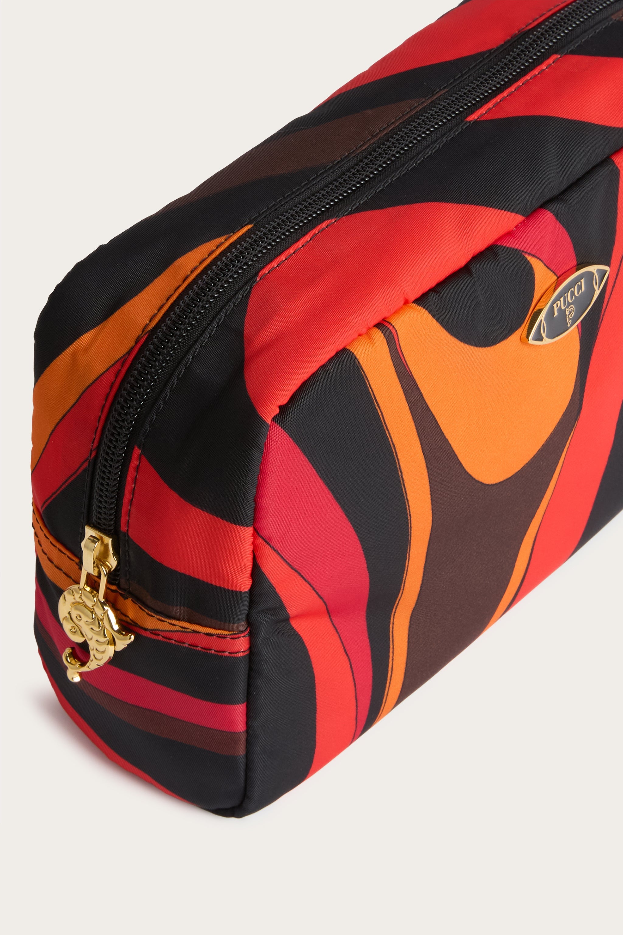Emilio Pucci Marmo beauty case nylon orange noir
