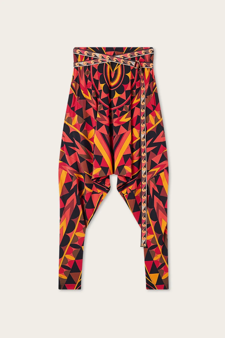 Emilio Pucci Manuba pantalon orange noir 38