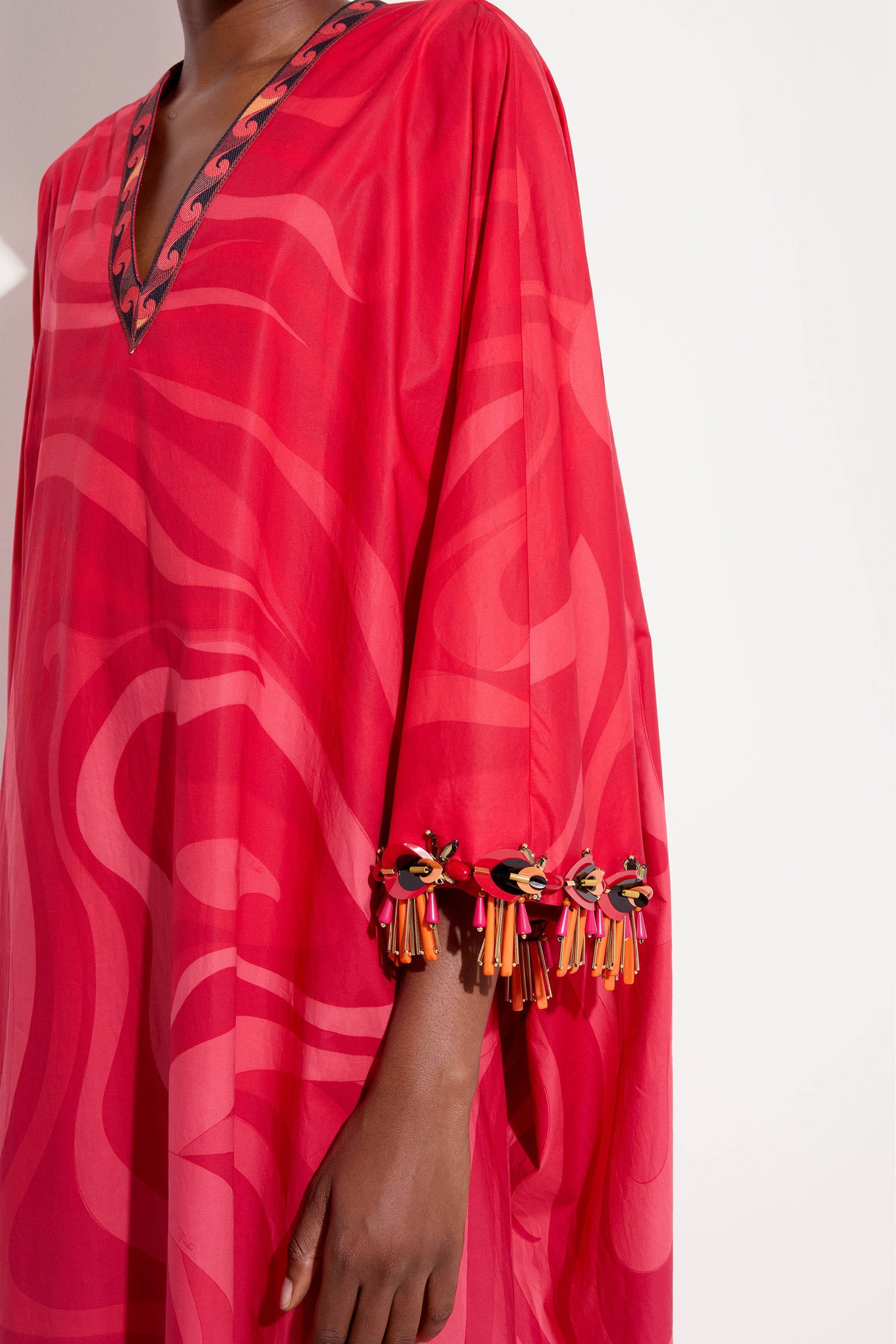 Emilio Pucci Marmo Degradé caftan long OS
