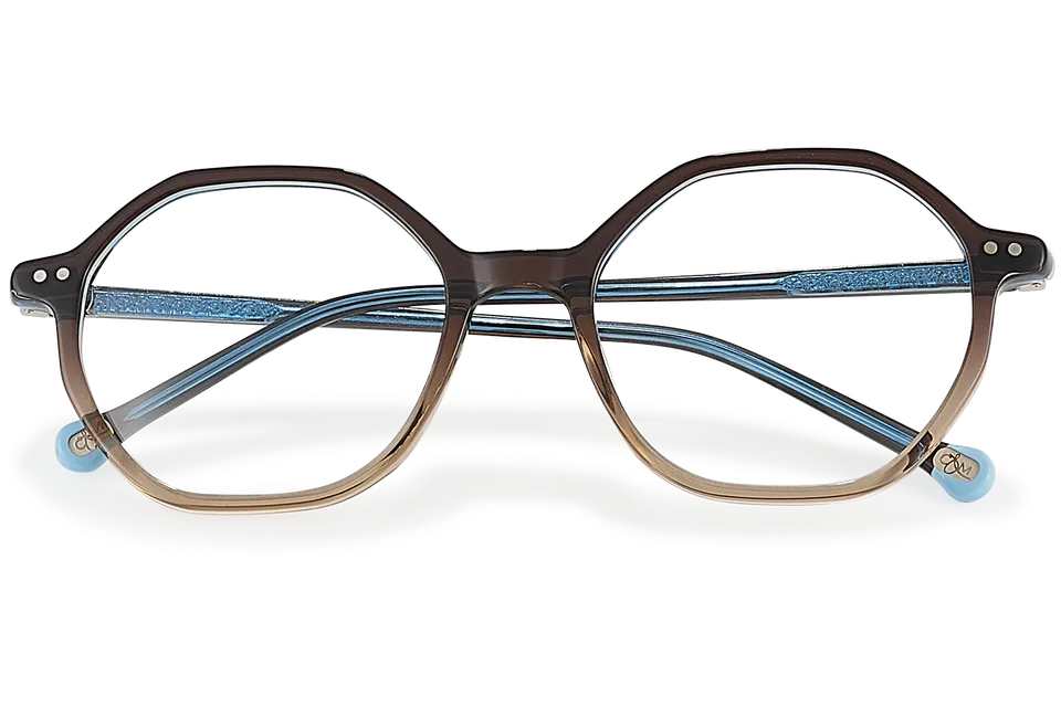 Clémence & Margaux La Réconciliante lunettes de vue Dégradé Brun & Gris