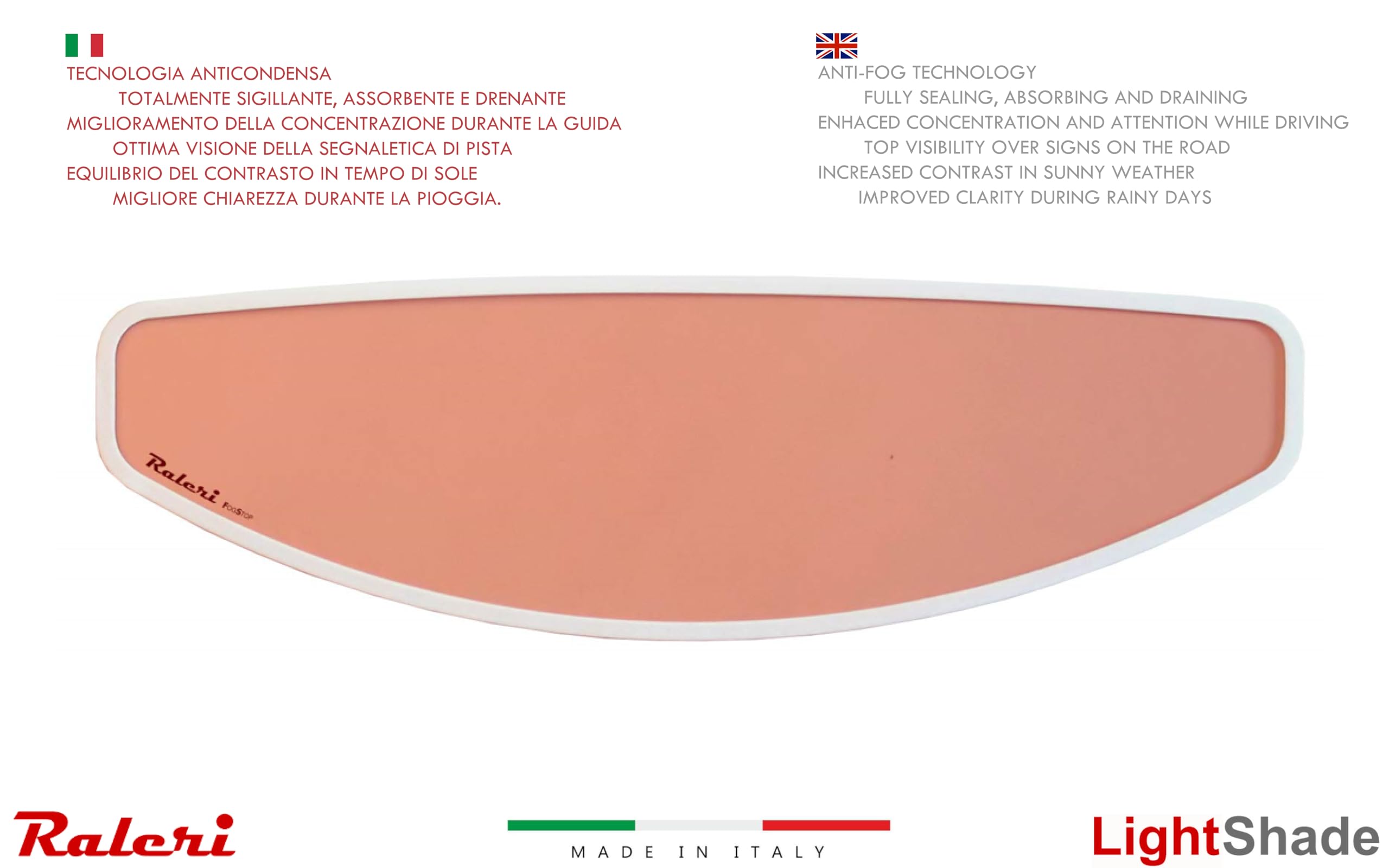 Raleri LightShade S insert anti-buée HighDefinition rose