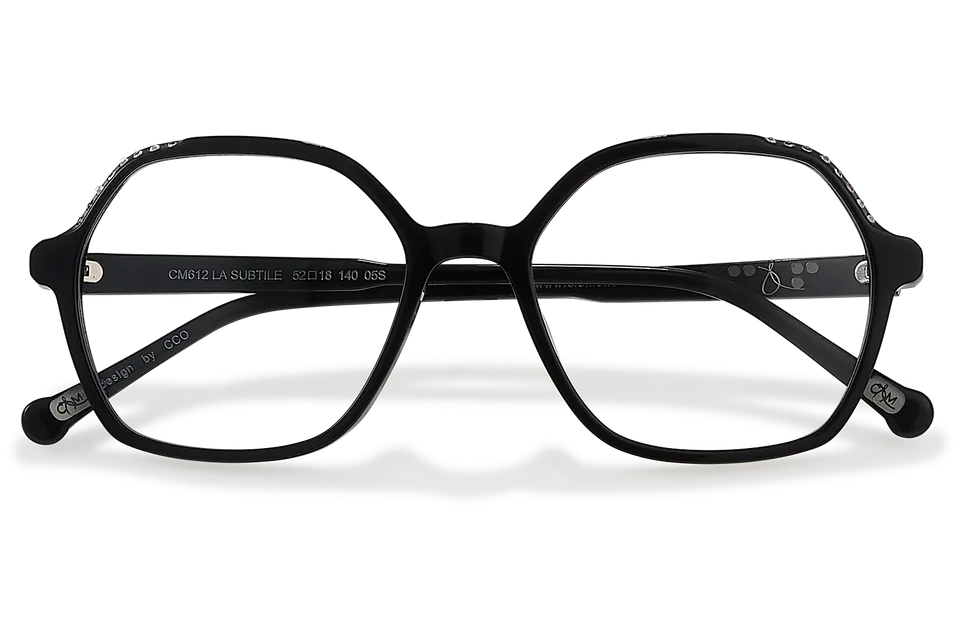 Clémence & Margaux La Subtile lunettes de vue strass carré
