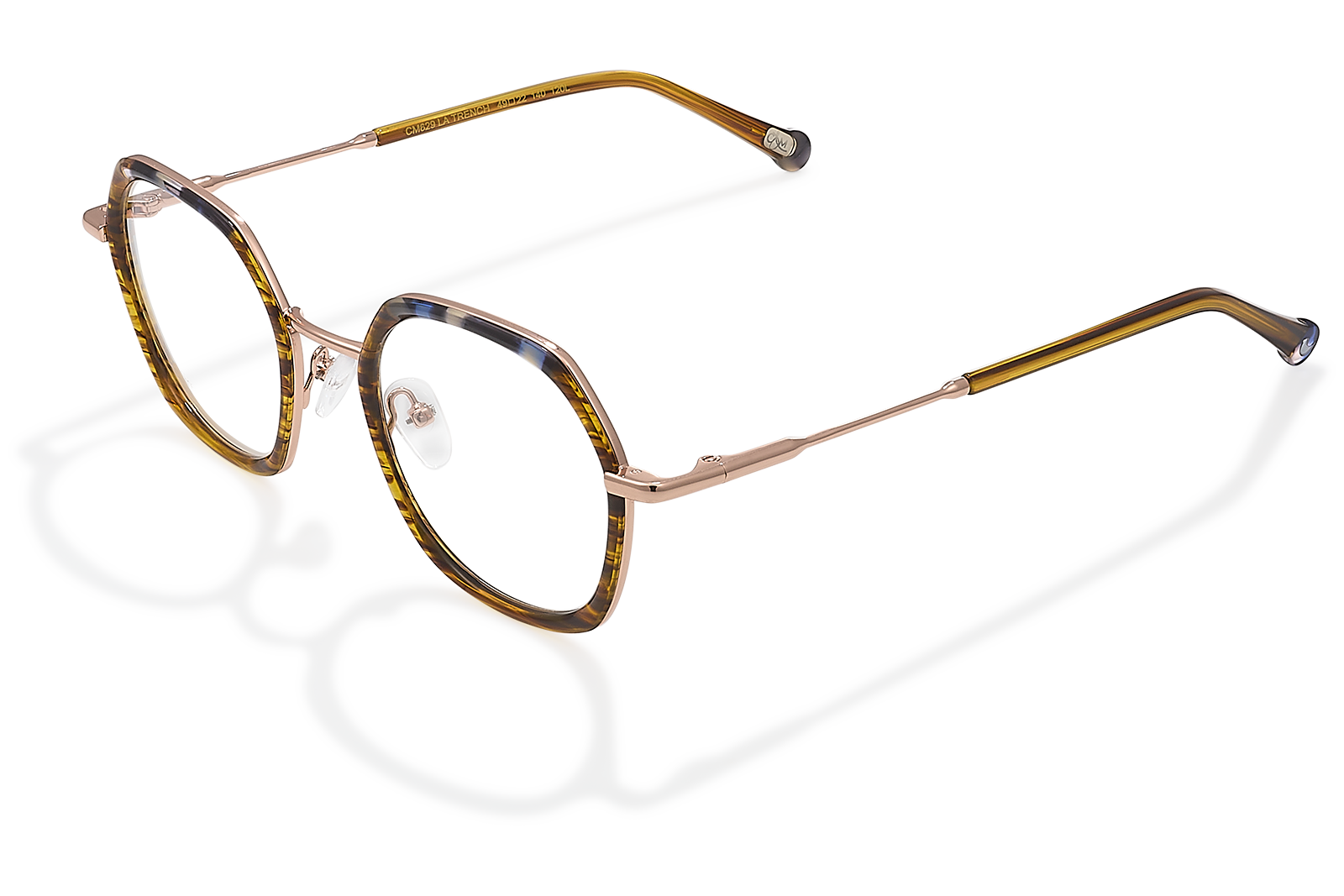 Clémence & Margaux La Trench lunettes de vue Brun & Bleu carré