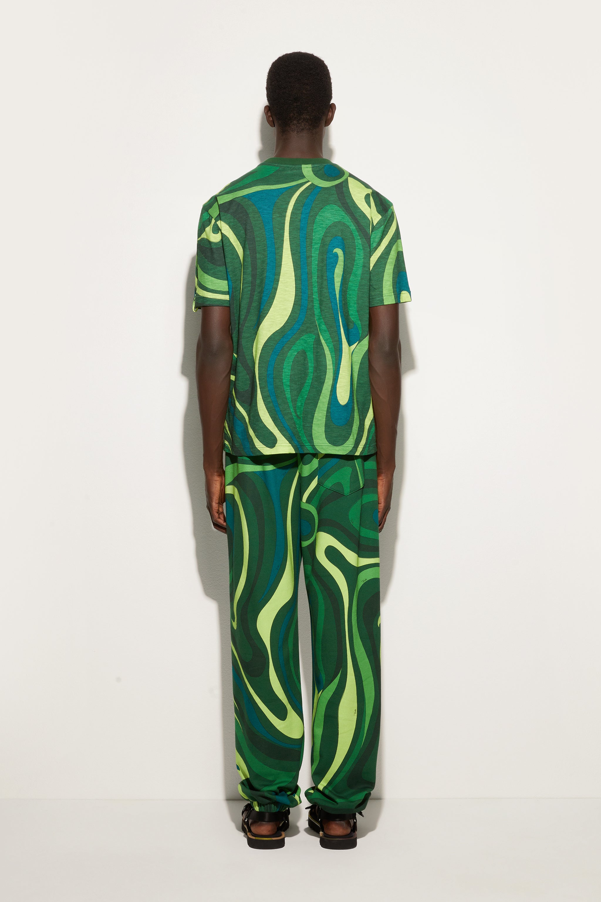 Emilio Pucci T-Shirt Marmo t-shirt homme green jersey ample