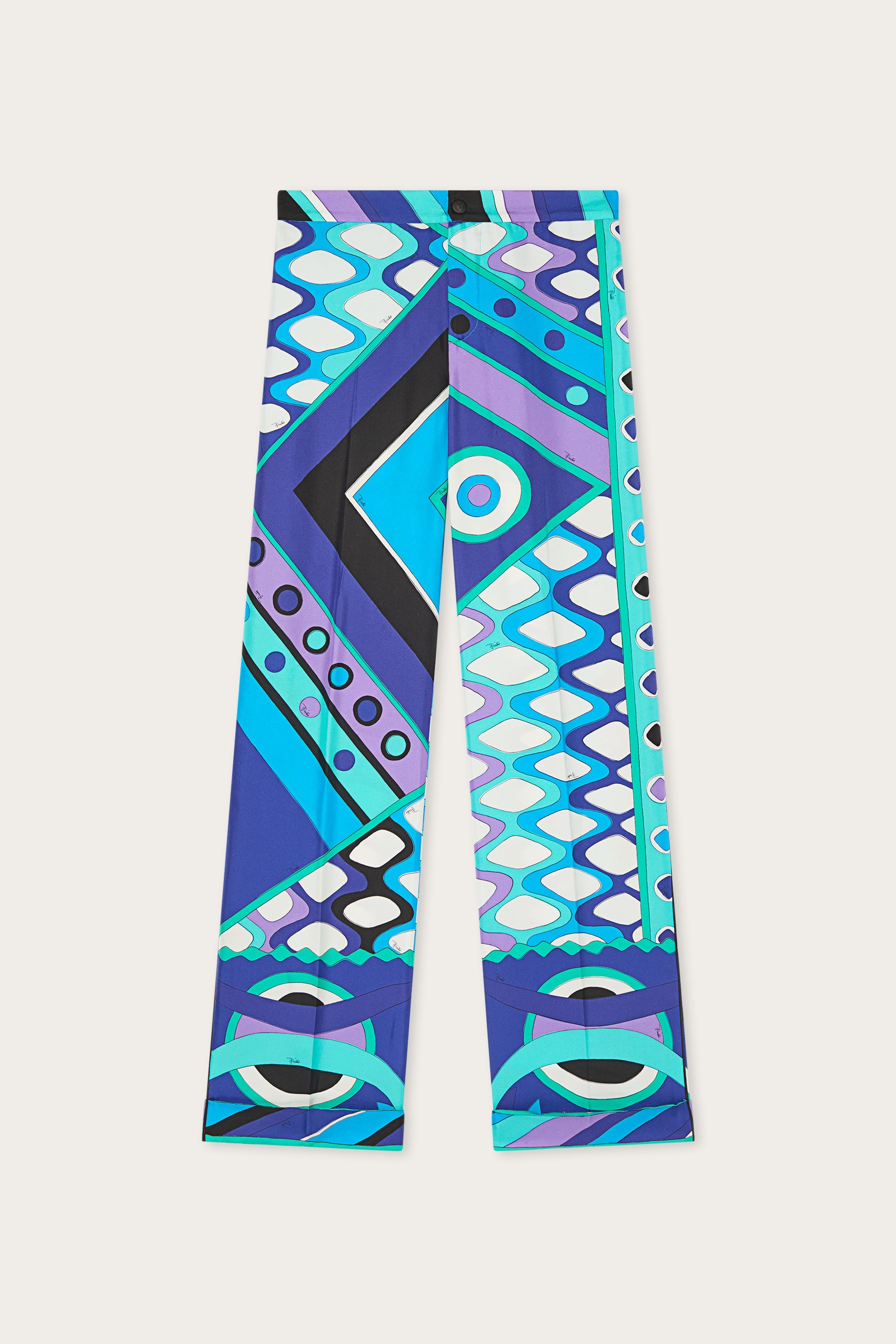 Emilio Pucci Vivara 6HRT116H873021 pantalon turquoise