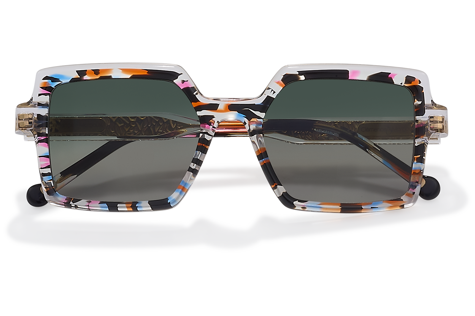 Clémence & Margaux La Full Moon lunettes de soleil Noir & Rose