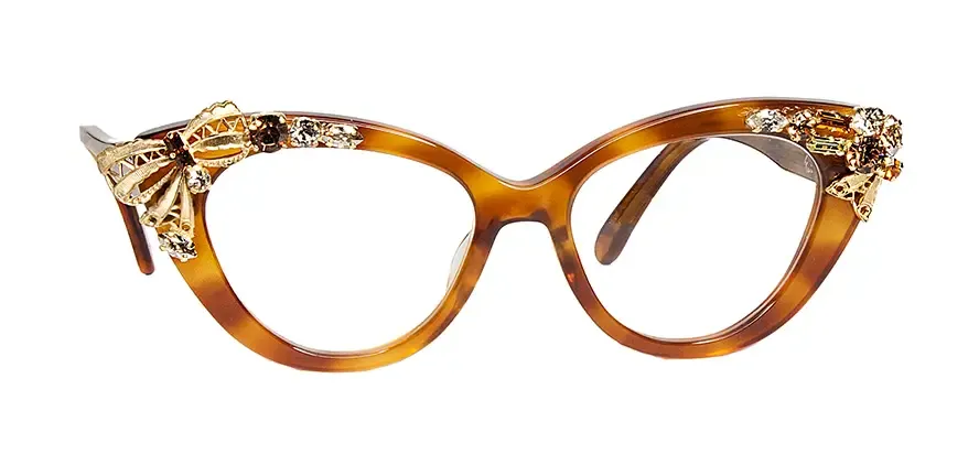 Francis Klein Bora monture lunettes de vue pierres