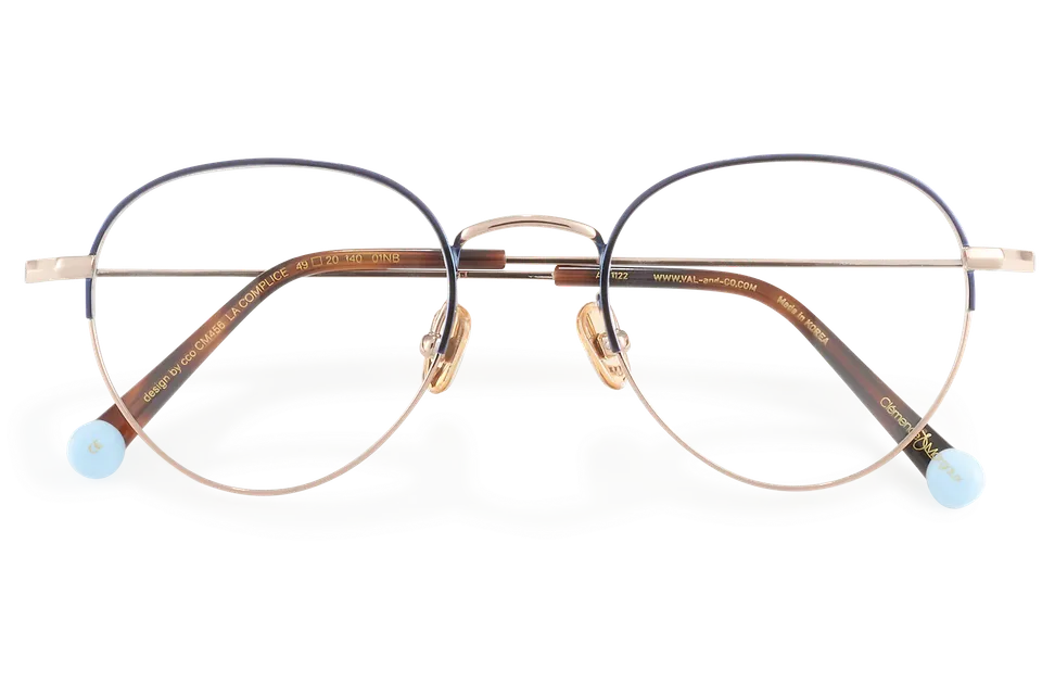 Clémence & Margaux La Coréenne lunettes de vue Doré pantos