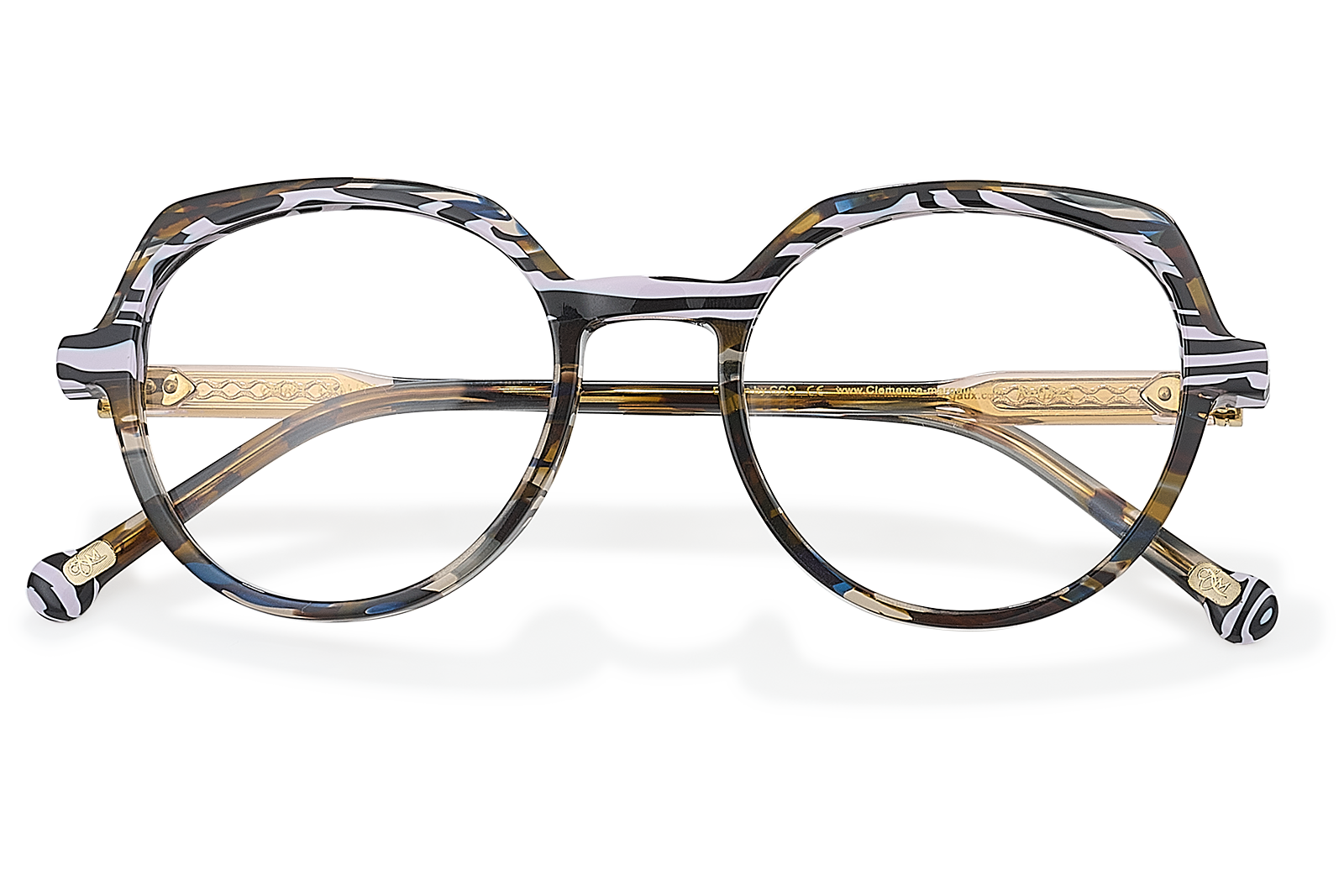 Clémence & Margaux La Alisa lunettes de vue Noir Écaille pantos