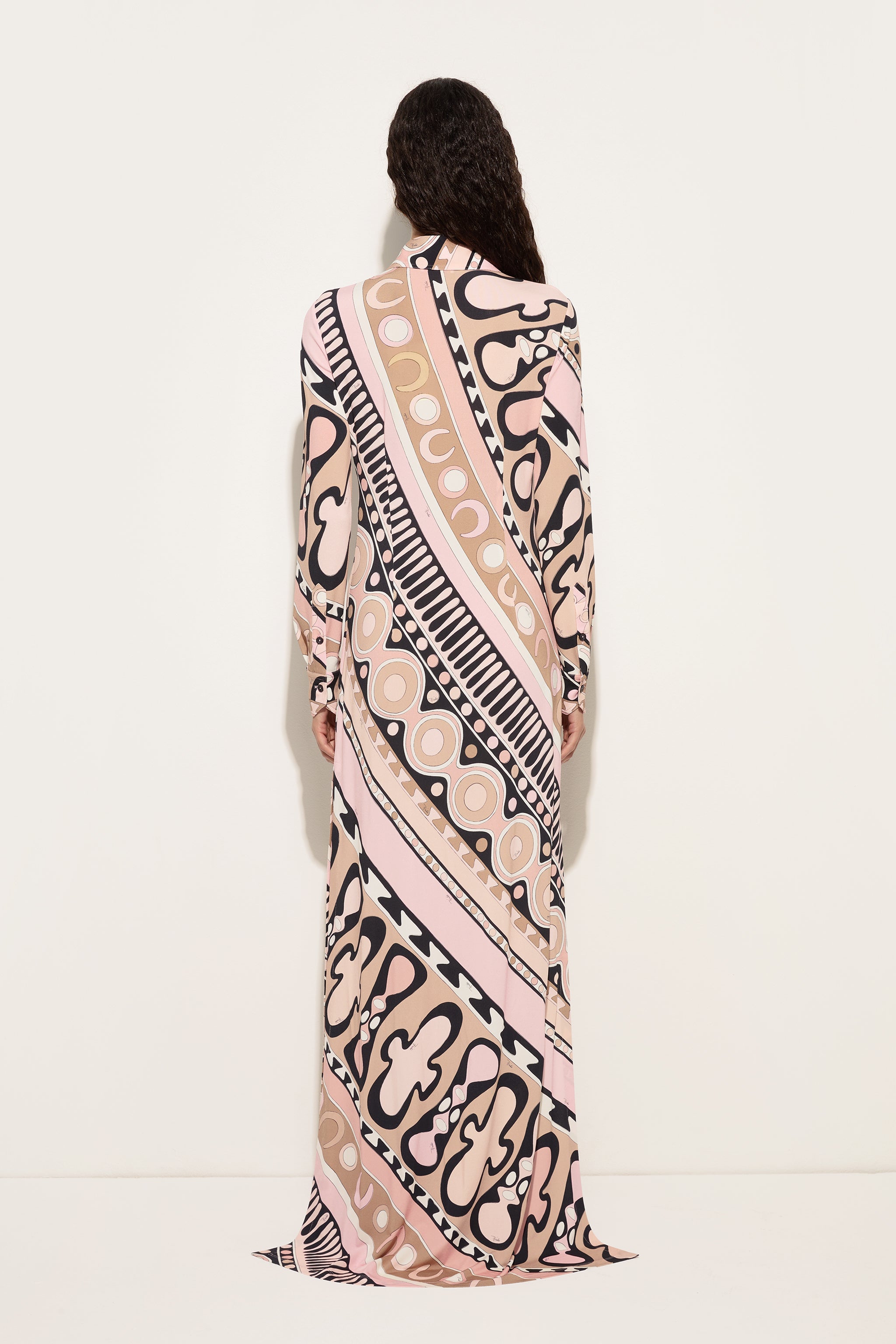Emilio Pucci Soleil robe chemisier nude viscose