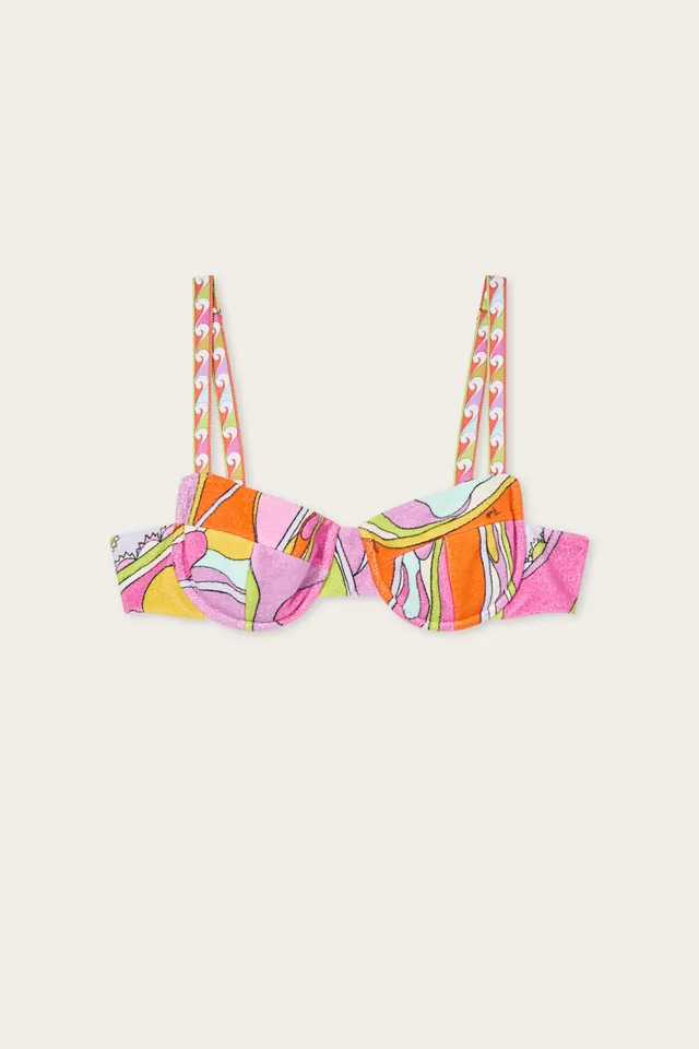 Emilio Pucci Top Orchidee multicolore 38 coton