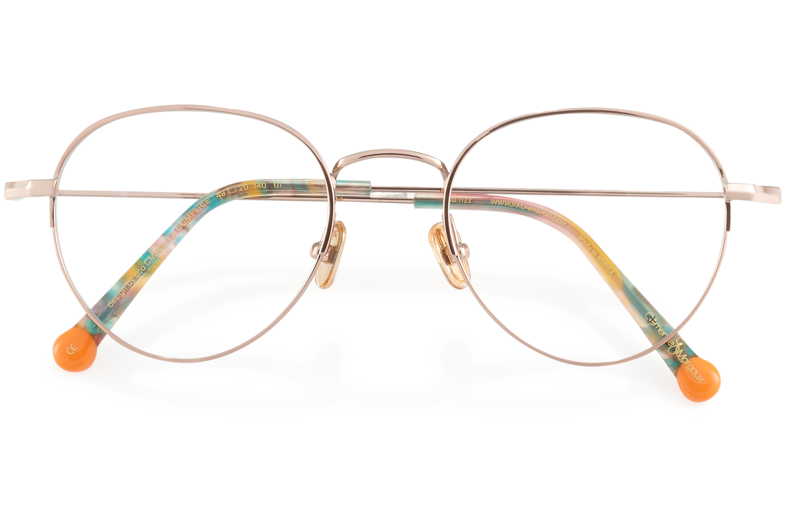 Clémence & Margaux La Coréenne lunettes de vue Doré pantos