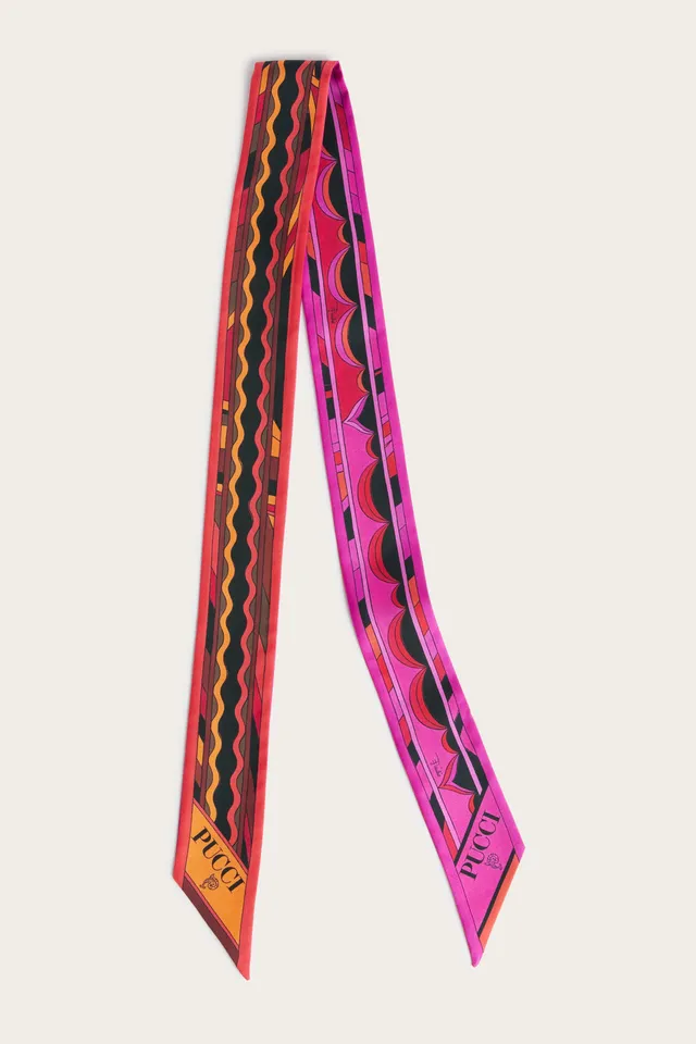 Emilio Pucci SILKS Foulard Soie foulard fuchsia orange