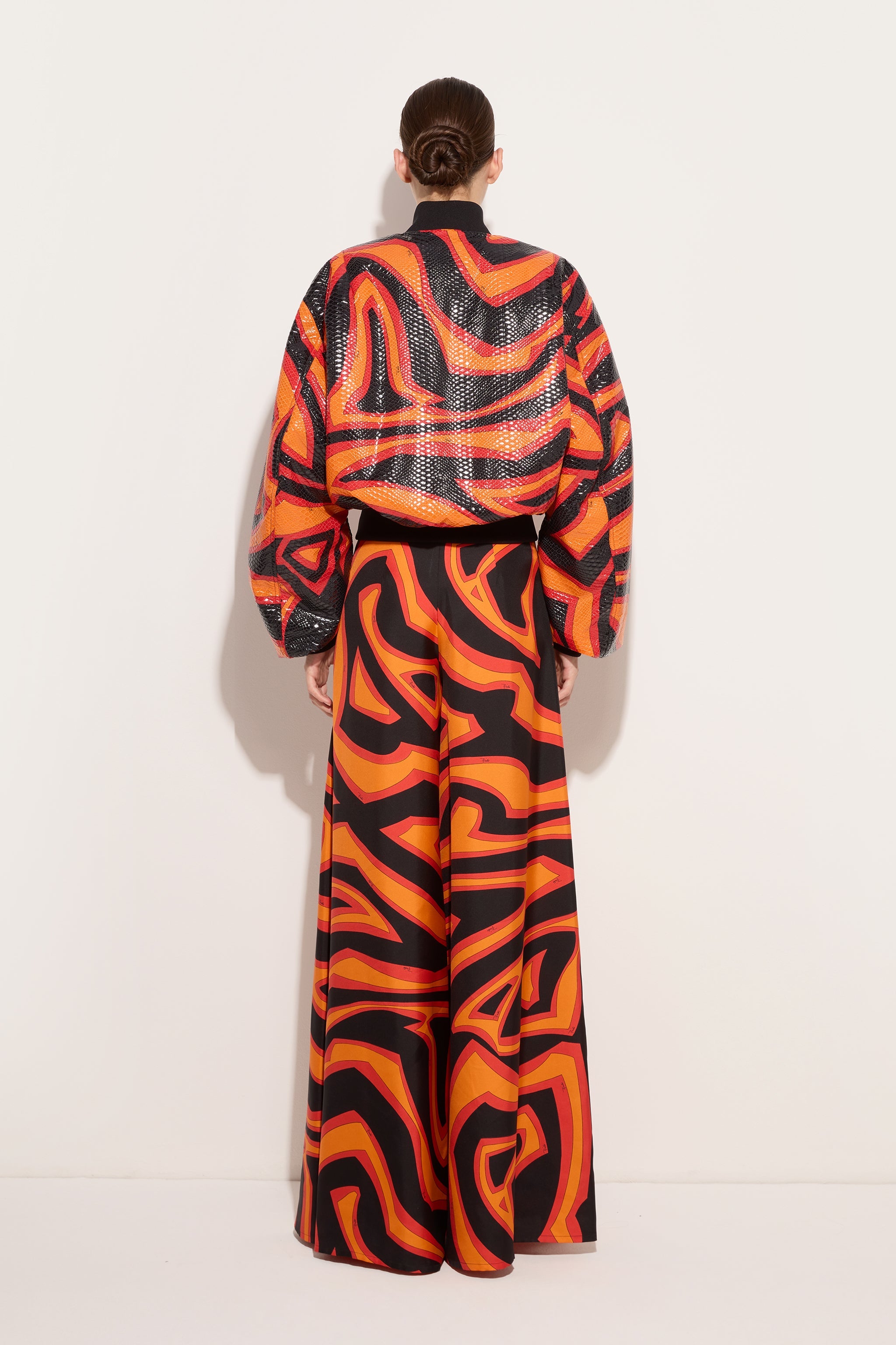 Emilio Pucci Jackets Bomber Labirinto veste orange noir