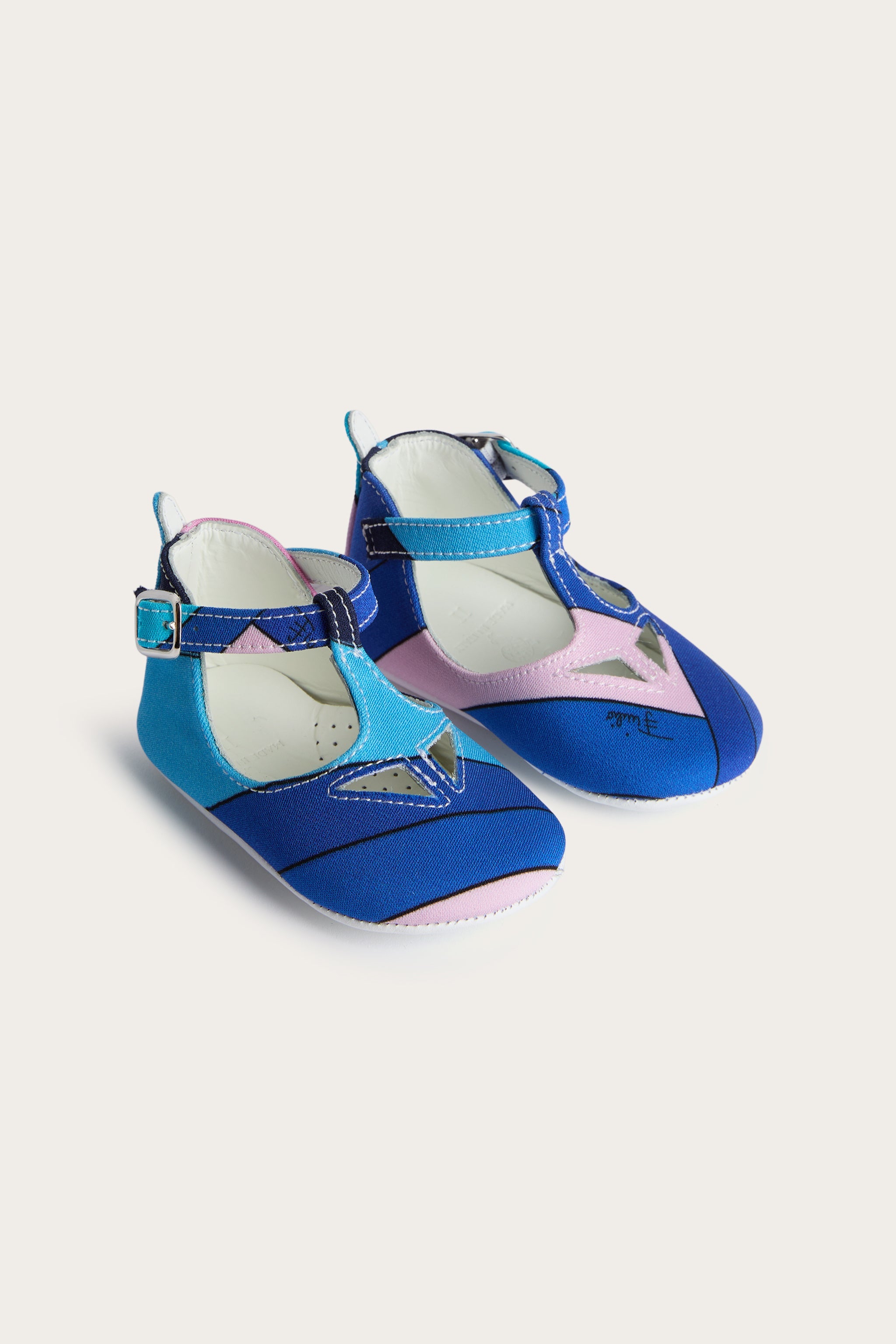 Emilio Pucci ballerines Iride cady bleu clair bébé