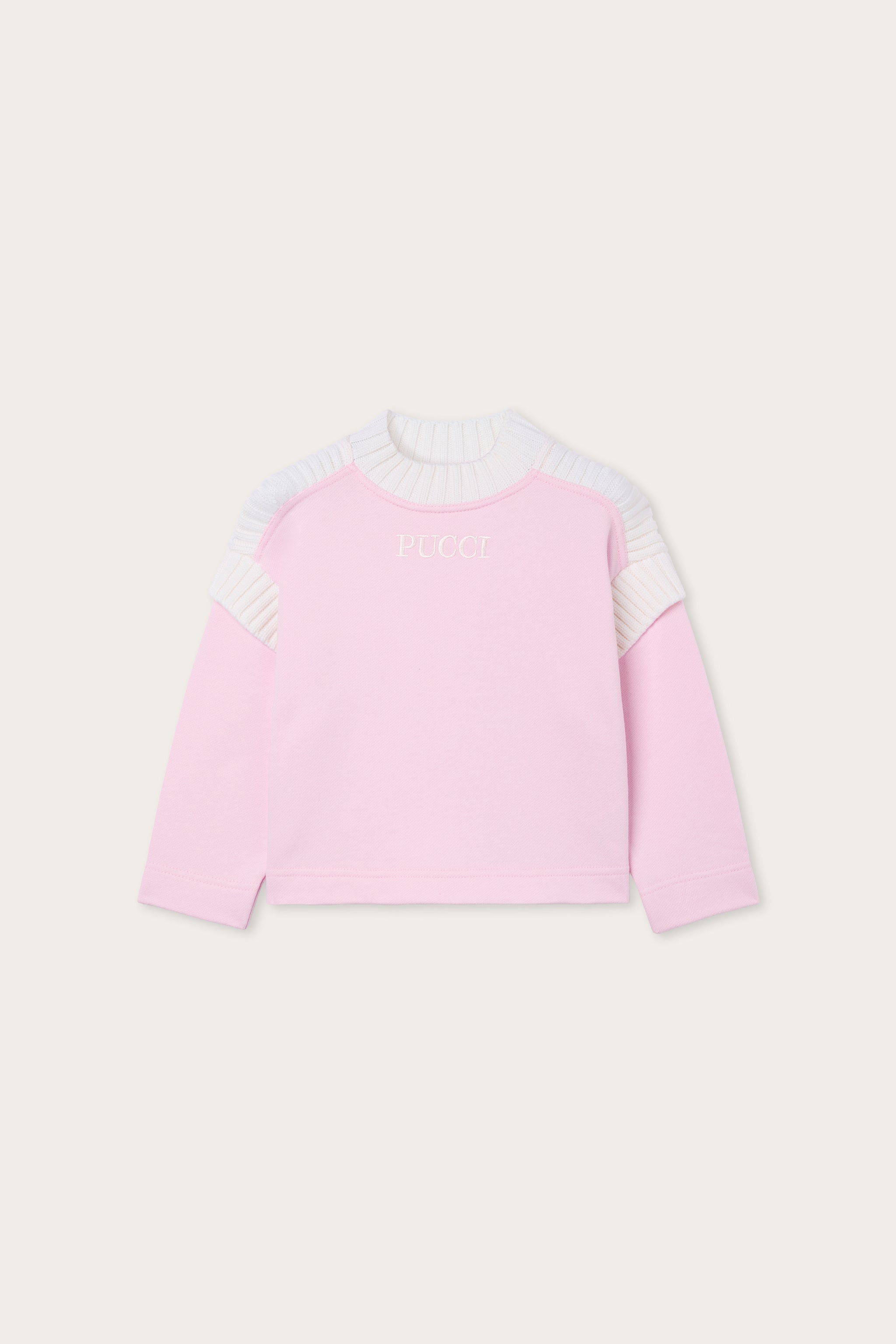 Emilio Pucci Felpa Rosa sweat enfant rose logo