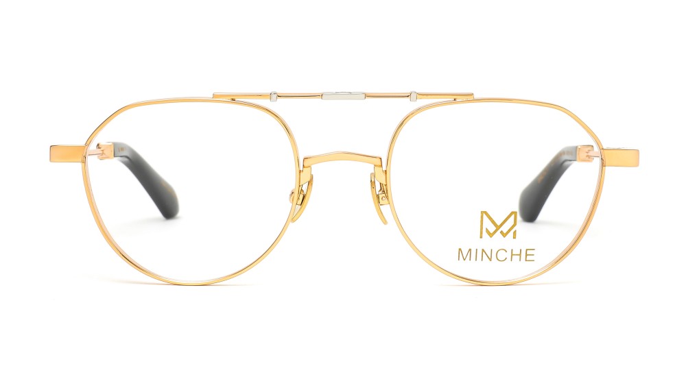 Minche Shun017 lunettes de vue ovale métal léger
