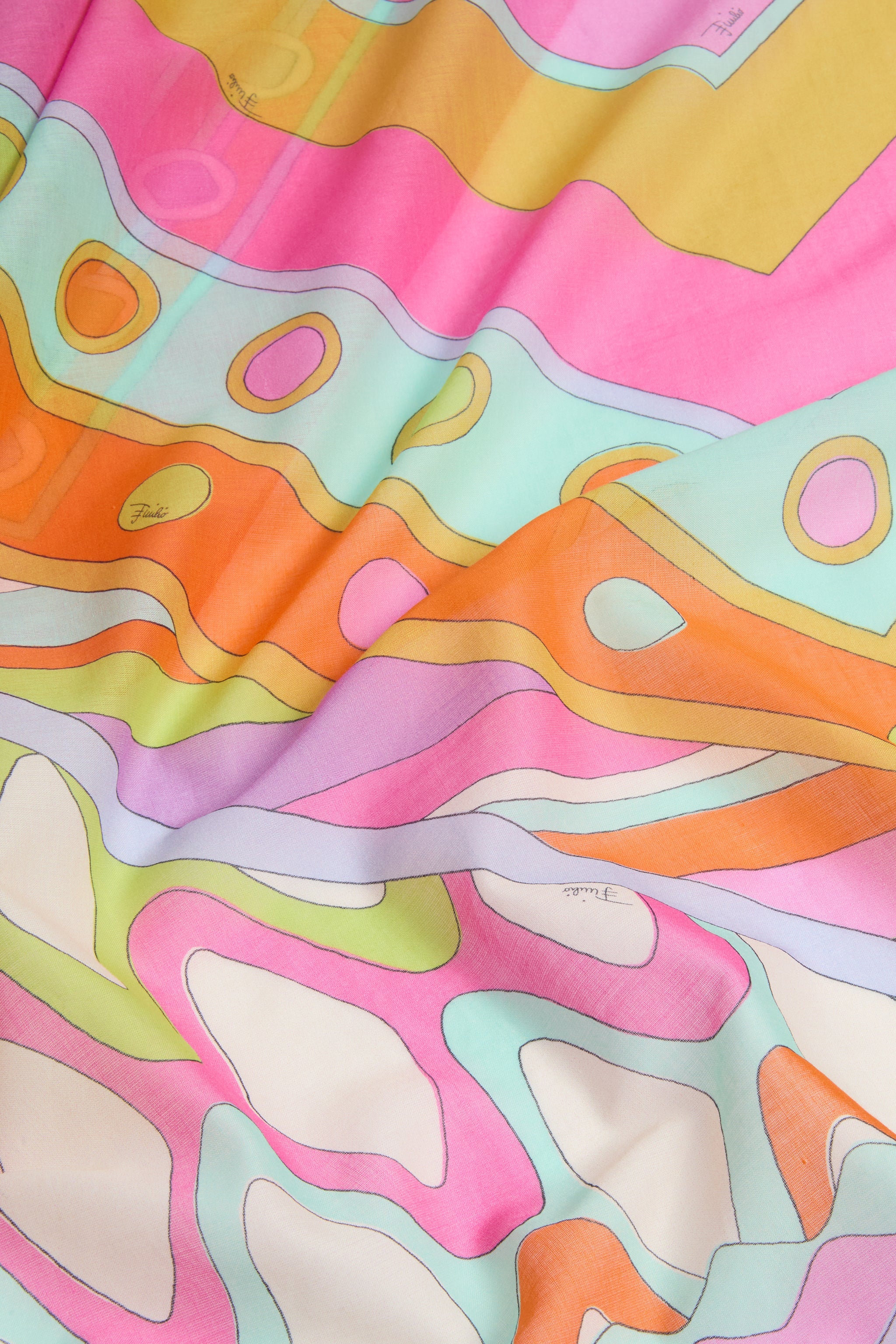 Emilio Pucci Vivara pareo femme coton multicolore 125x140