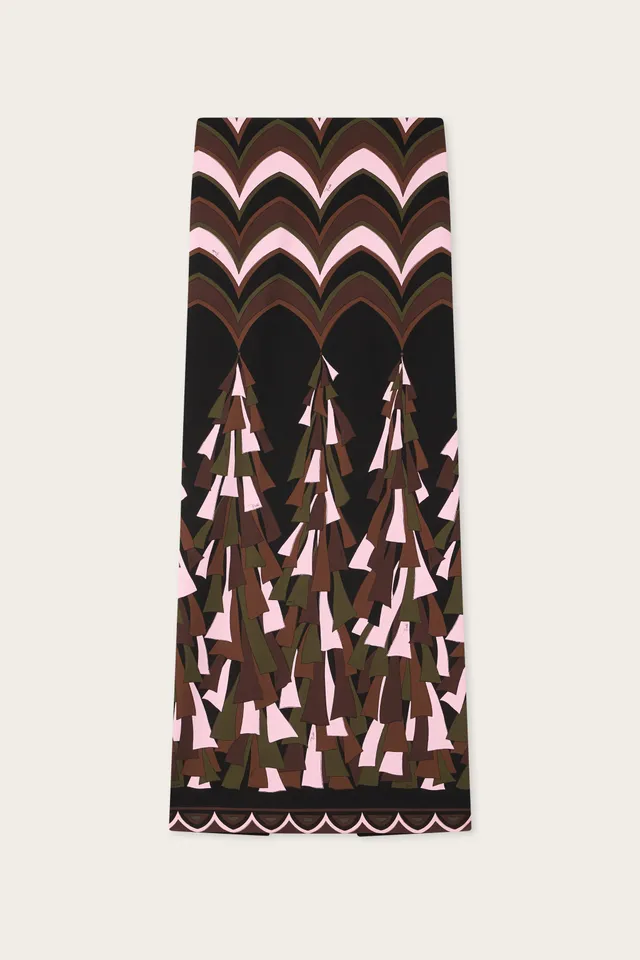 Emilio Pucci Skirts jupe longue kaki 38 Baiadera