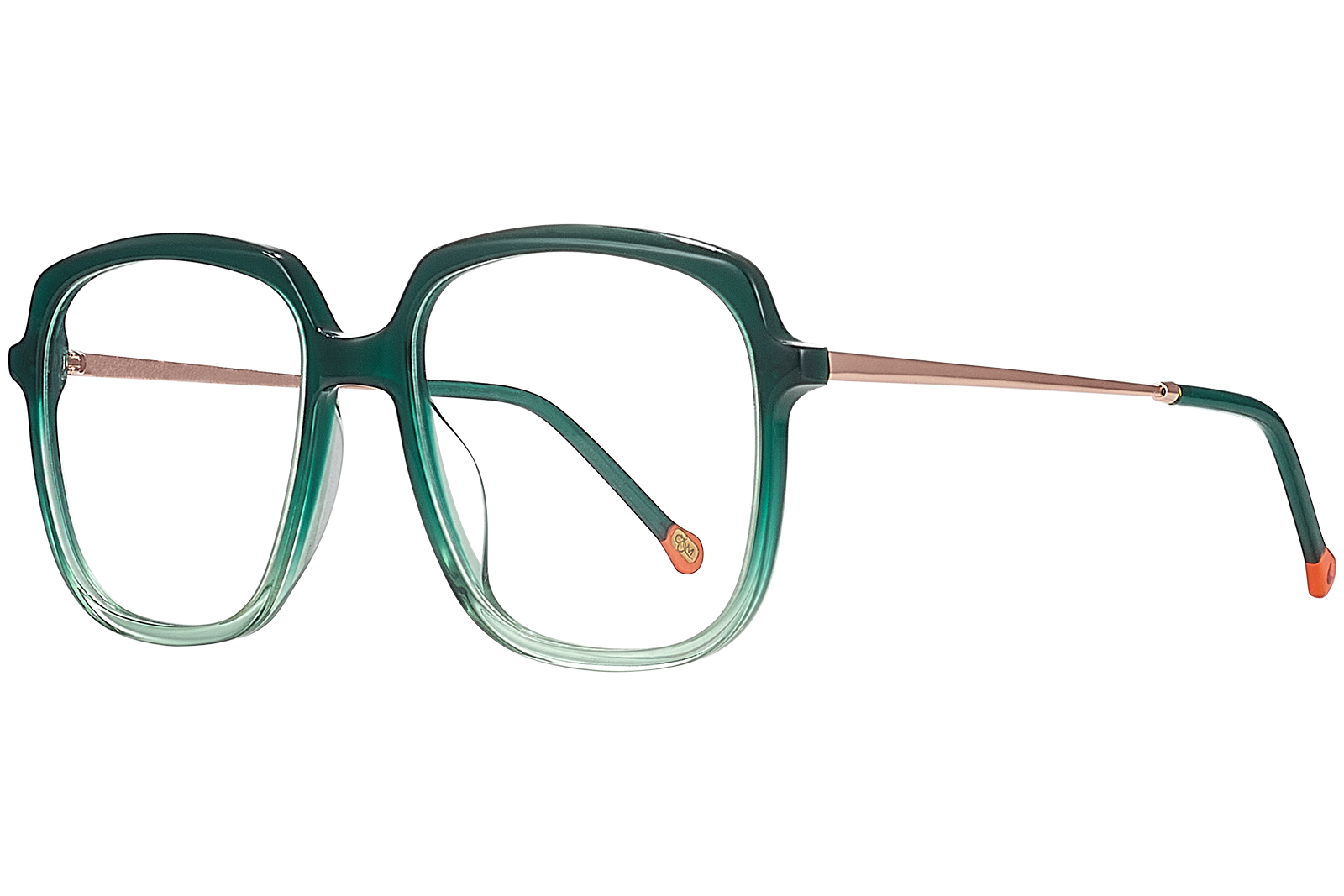 Clémence & Margaux La Fortunato lunettes de vue dégradé bordeaux carré
