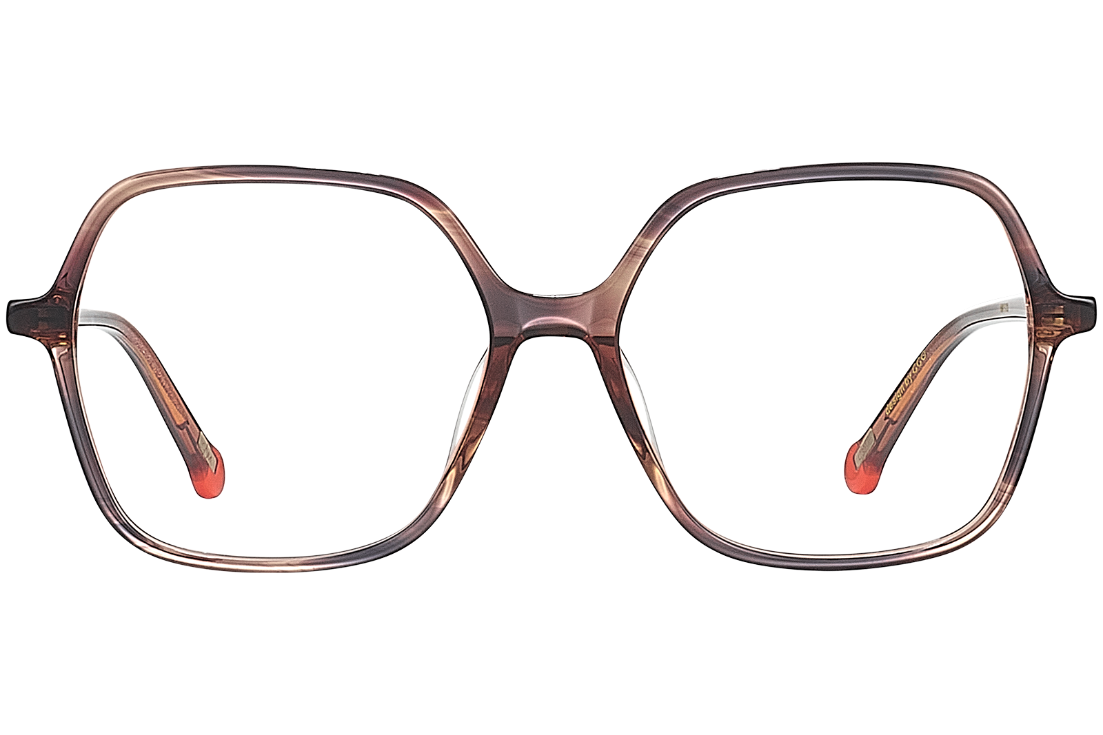 Clémence & Margaux La Sensationnelle lunettes de vue marbré carrée