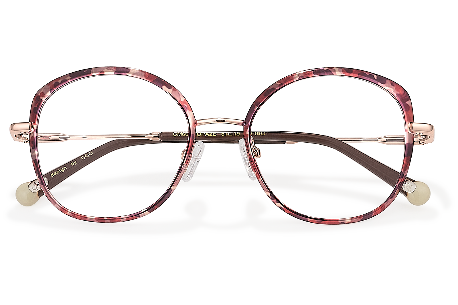 Clémence & Margaux Topaze lunettes de vue noir doré moderne
